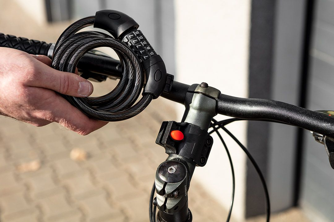 Замок протиугінний кодований Neo Tools, 120ммх12мм, чорнийфото