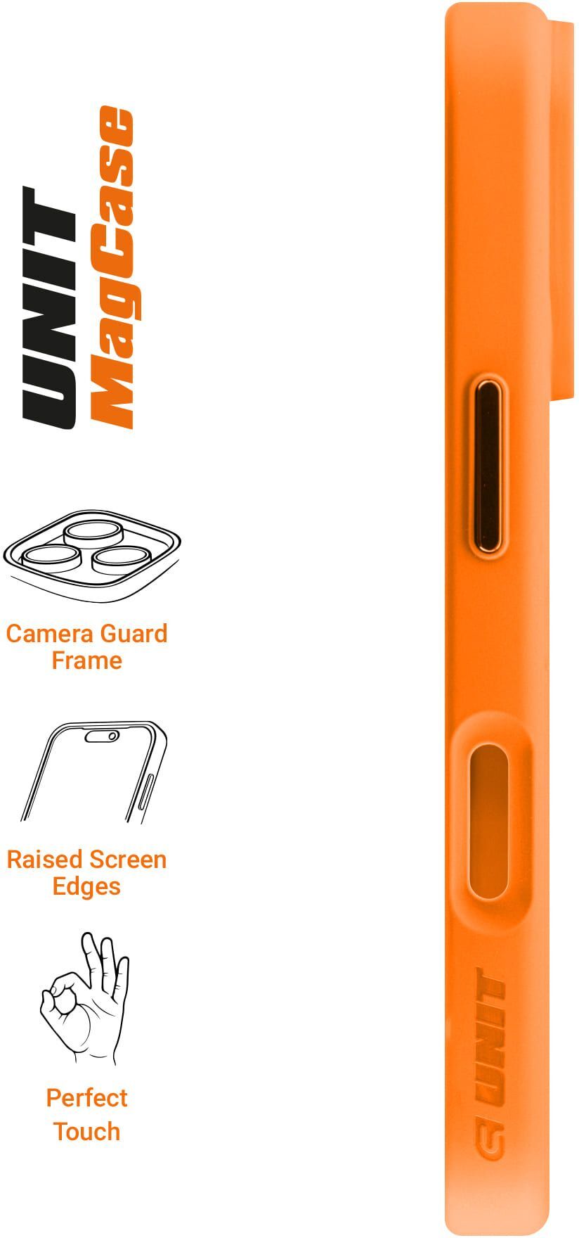 Чехол ArmorStandart Unit-C MagCase для Apple iPhone 17 Pro Orange (ARM86624) фото 