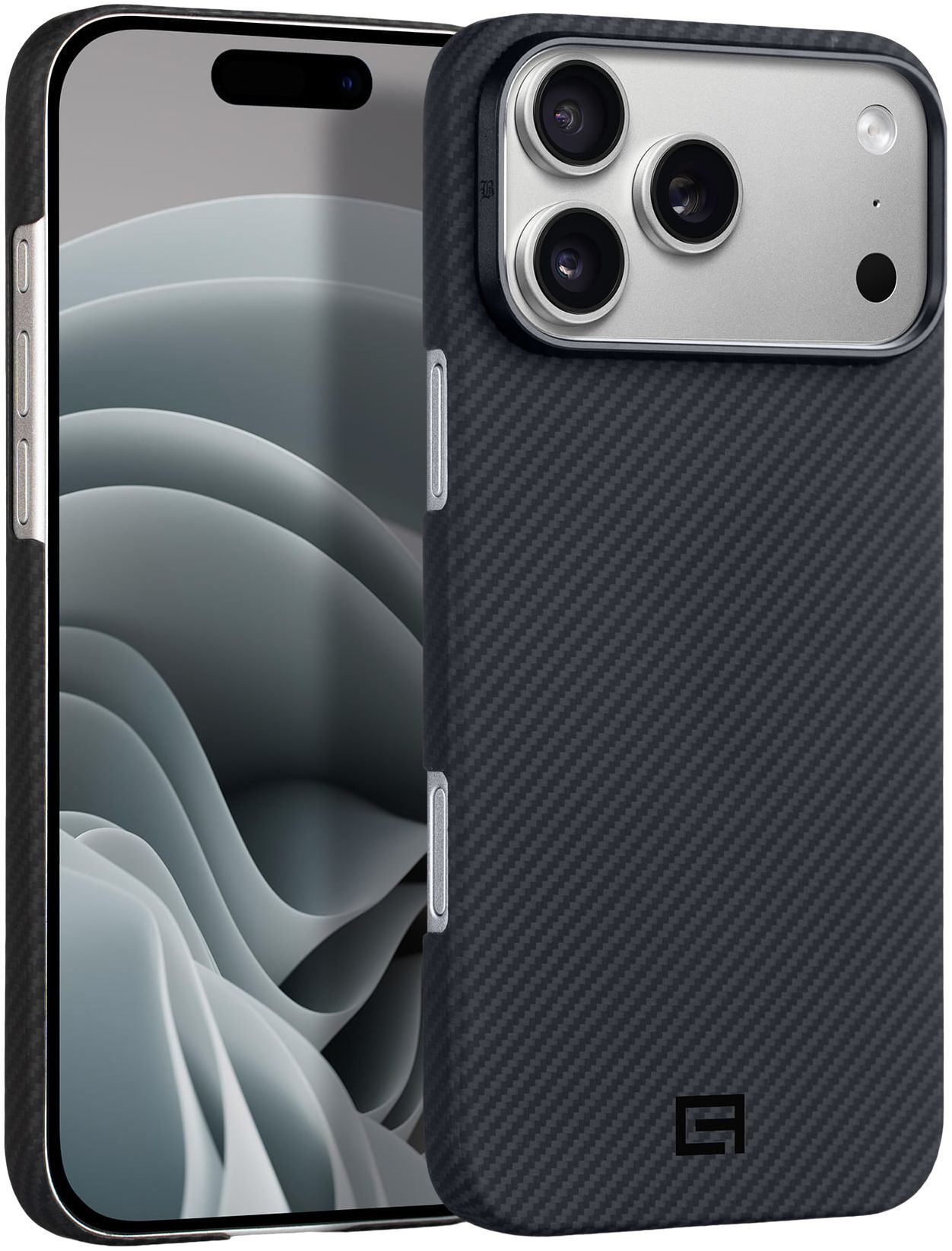 Чехол ArmorStandart BlackIcon Aramid Twill MagCase для Apple iPhone 17 Pro Max Black (ARM90150) фото