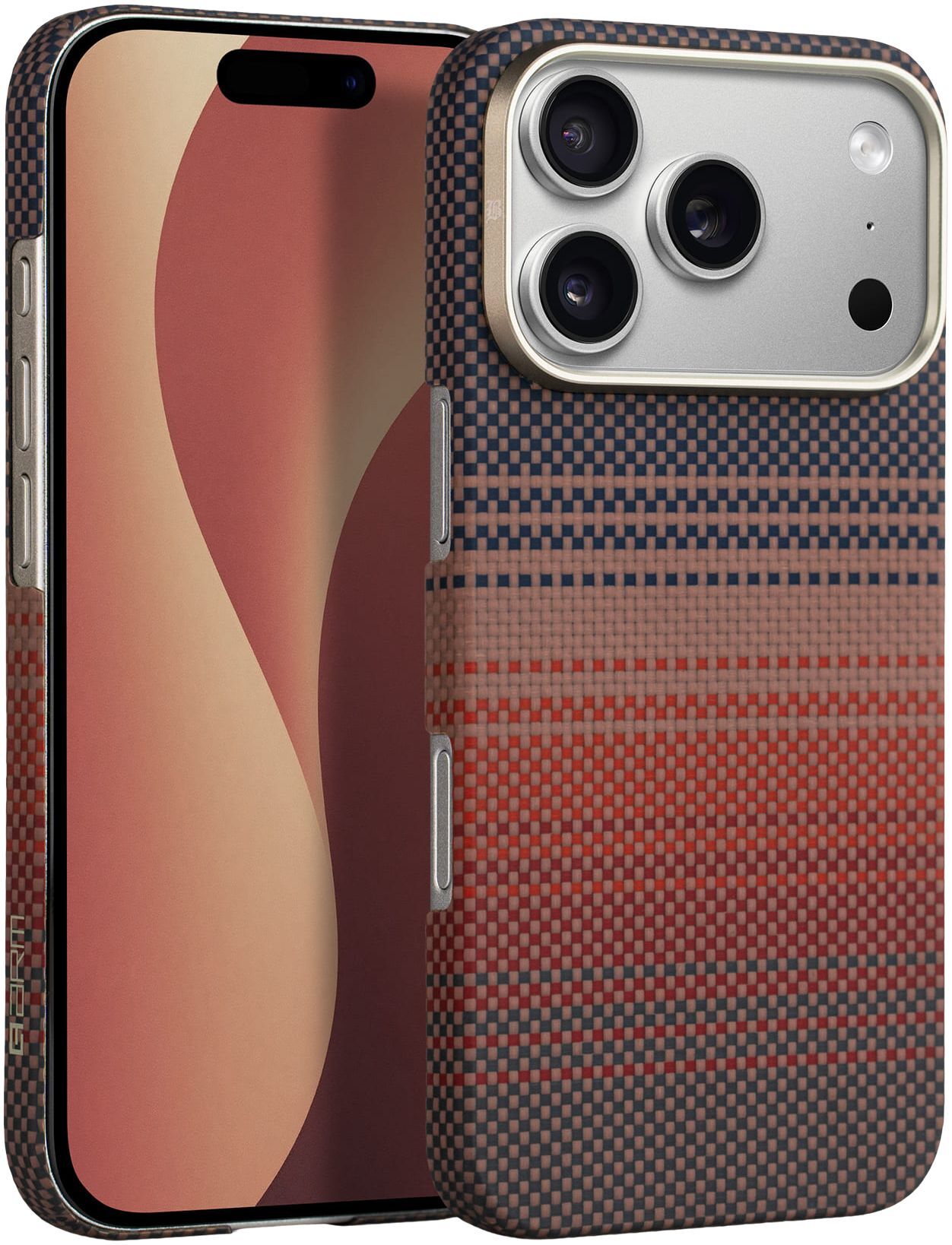 Чехол ArmorStandart BlackIcon Kevlar MagCase для Apple iPhone 17 Pro Sunset (ARM90154) фото 2