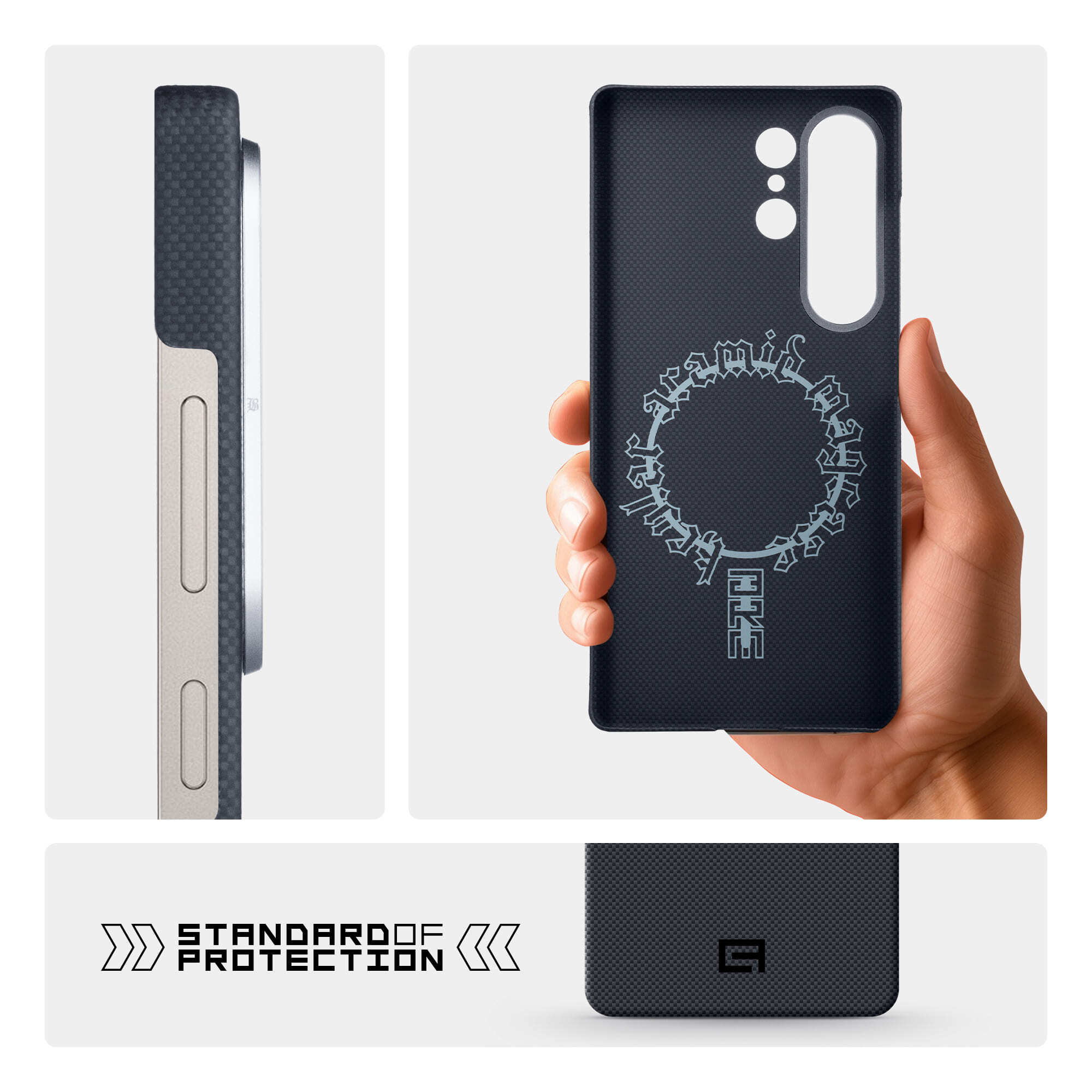 Чехол ArmorStandart BlackIcon Aramid Plain MagCase для Samsung S25 Ultra Black (ARM90163) фото 
