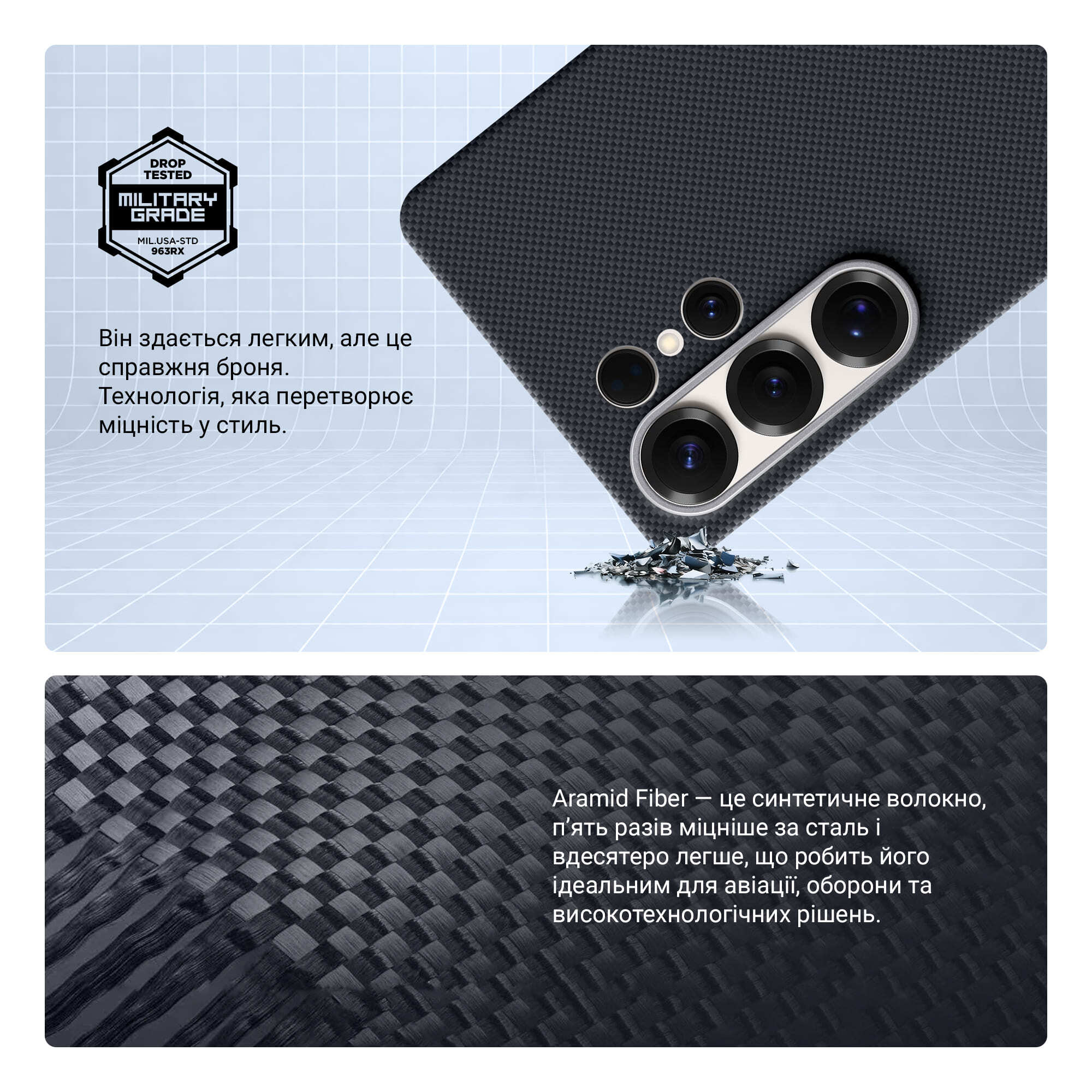 Чехол ArmorStandart BlackIcon Aramid Plain MagCase для Samsung S25 Ultra Black (ARM90163) фото 