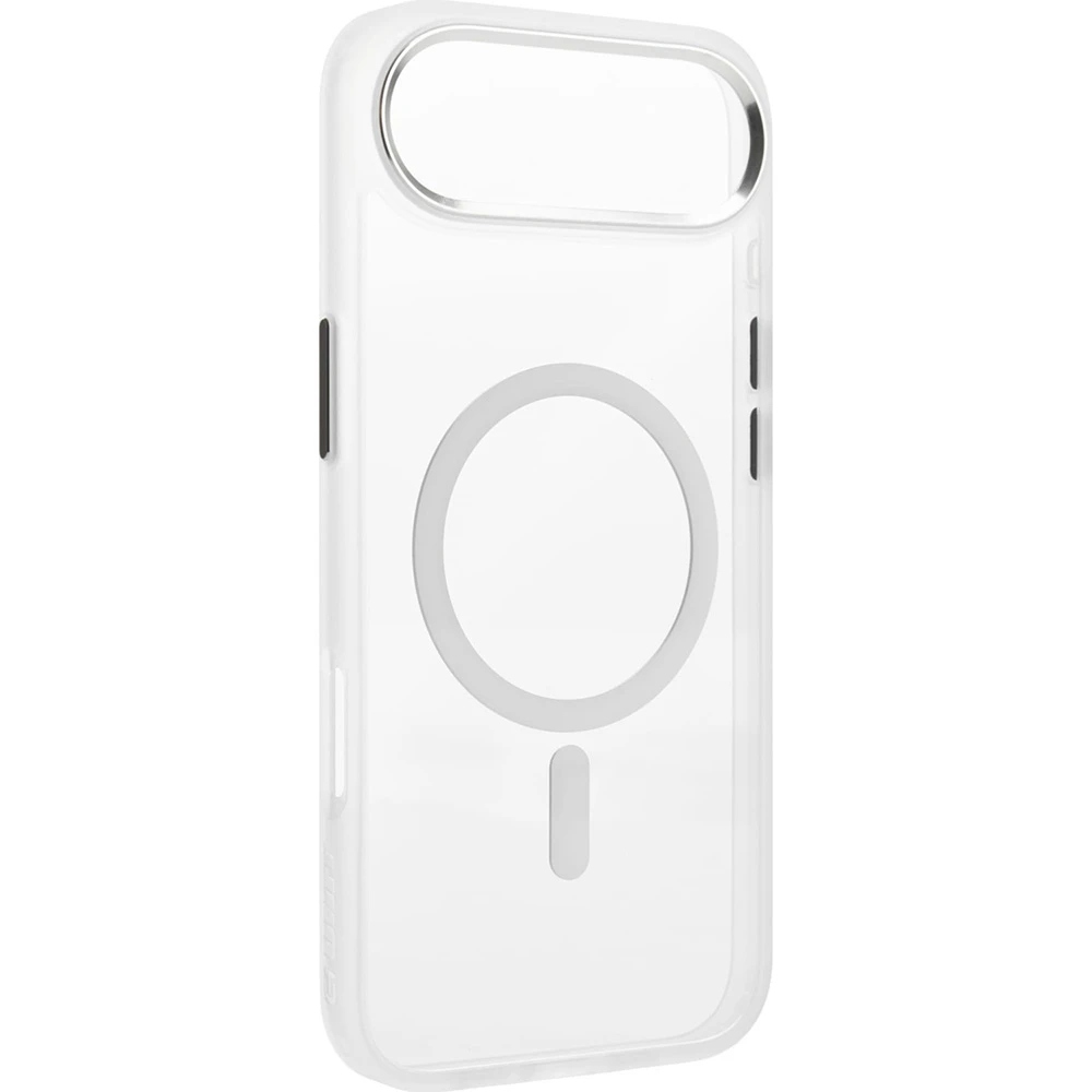 Чехол ArmorStandart Unit MagCase для Apple iPhone 17 Air Matte Clear Silver + Pink Button Set (ARM90584) фото