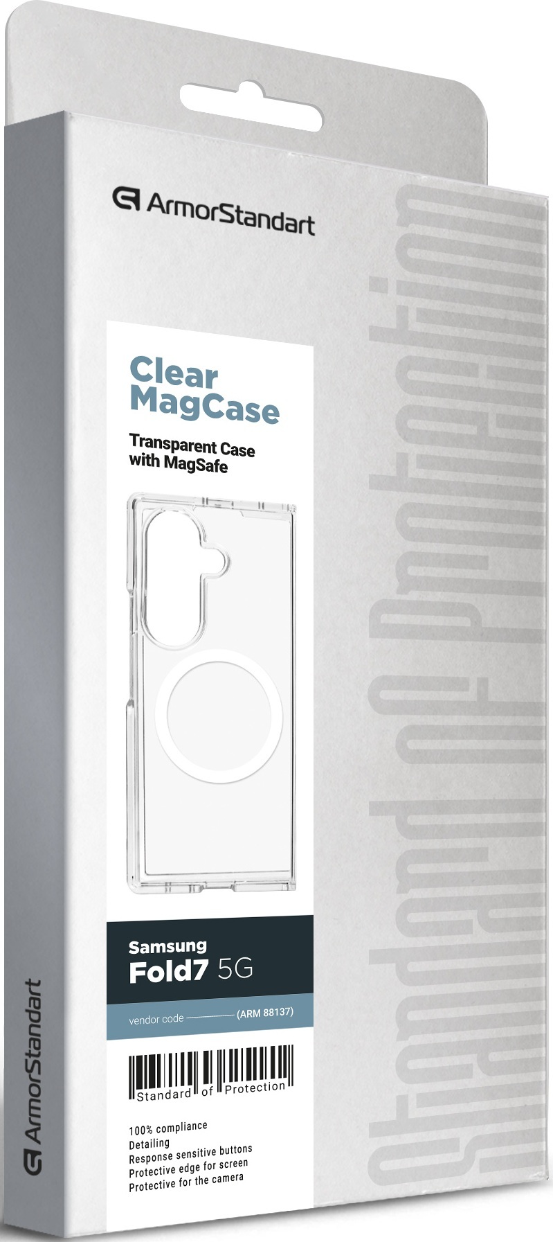 Чохол ArmorStandart Clear MagCase для Samsung Fold7 5G Transparent (ARM88137)фото