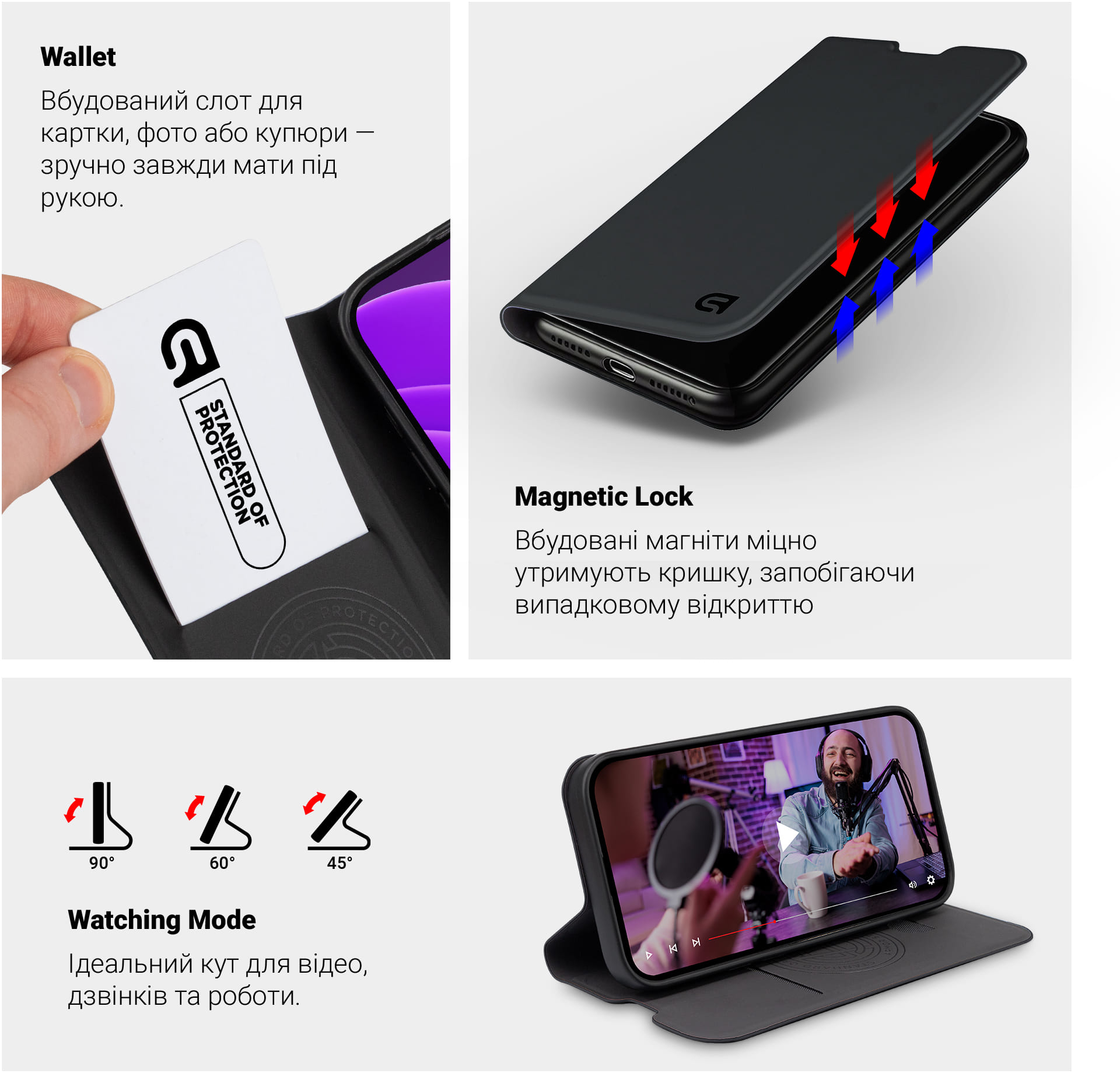 Чехол-книга ArmorStandart OneFold Case для Samsung A57 5G Black (ARM89719) фото 