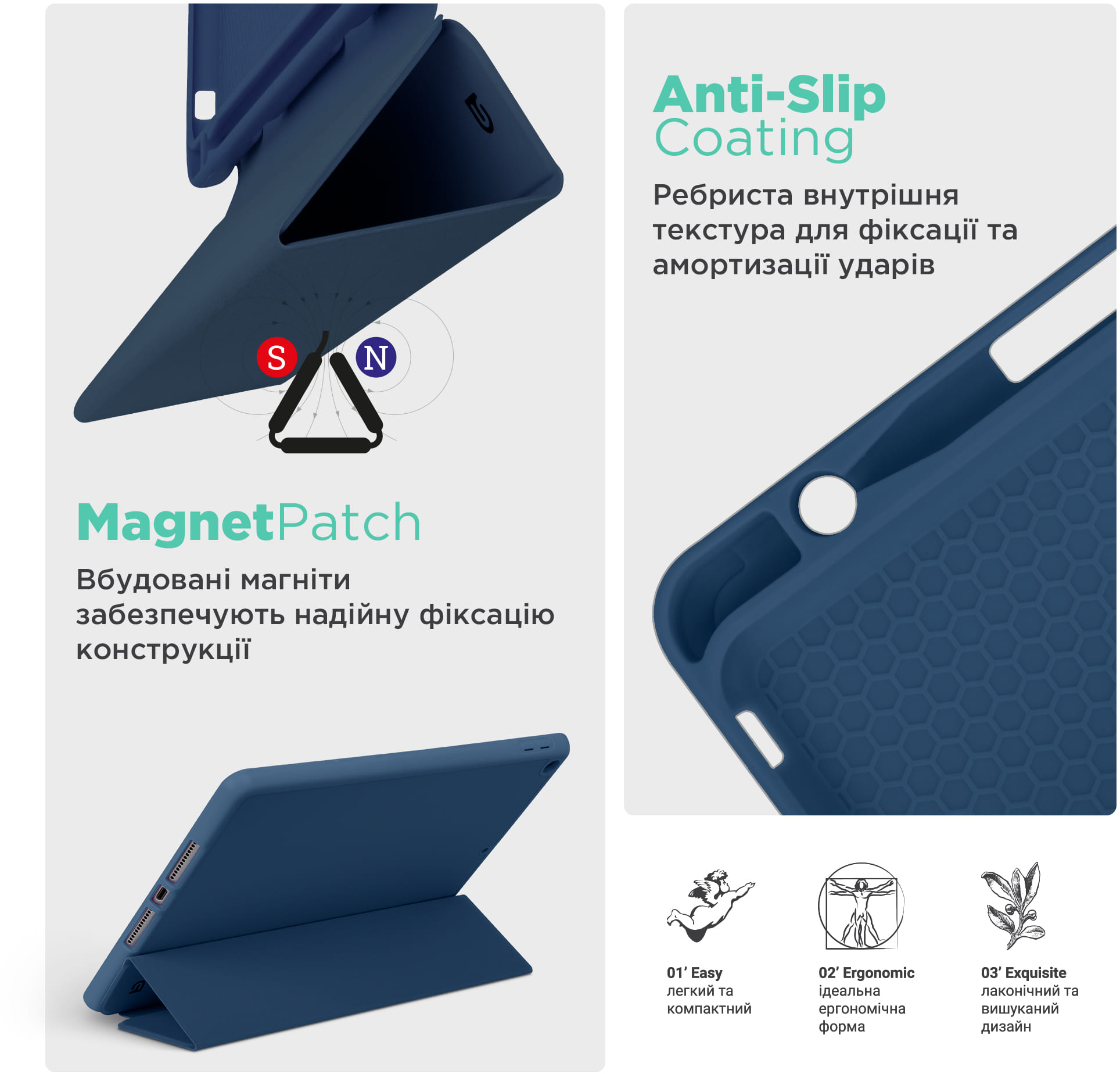 Чехол ArmorStandart Smart Fold Pen для Lenovo Tab TB311FU Dark Blue (ARM84941) фото 