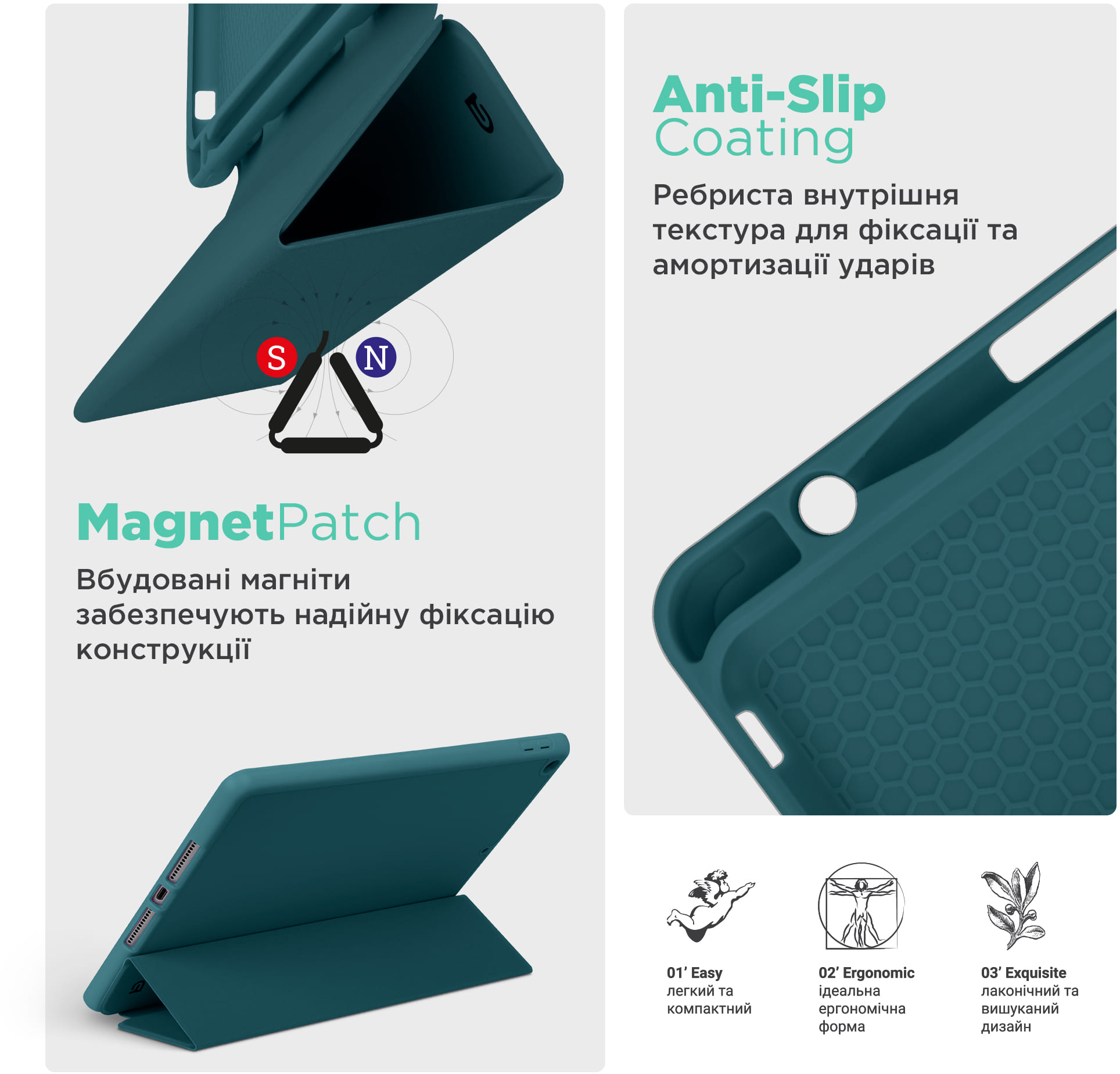 Чехол ArmorStandart Smart Fold Pen для Lenovo Tab TB311FU Pine Green (ARM84943) фото 