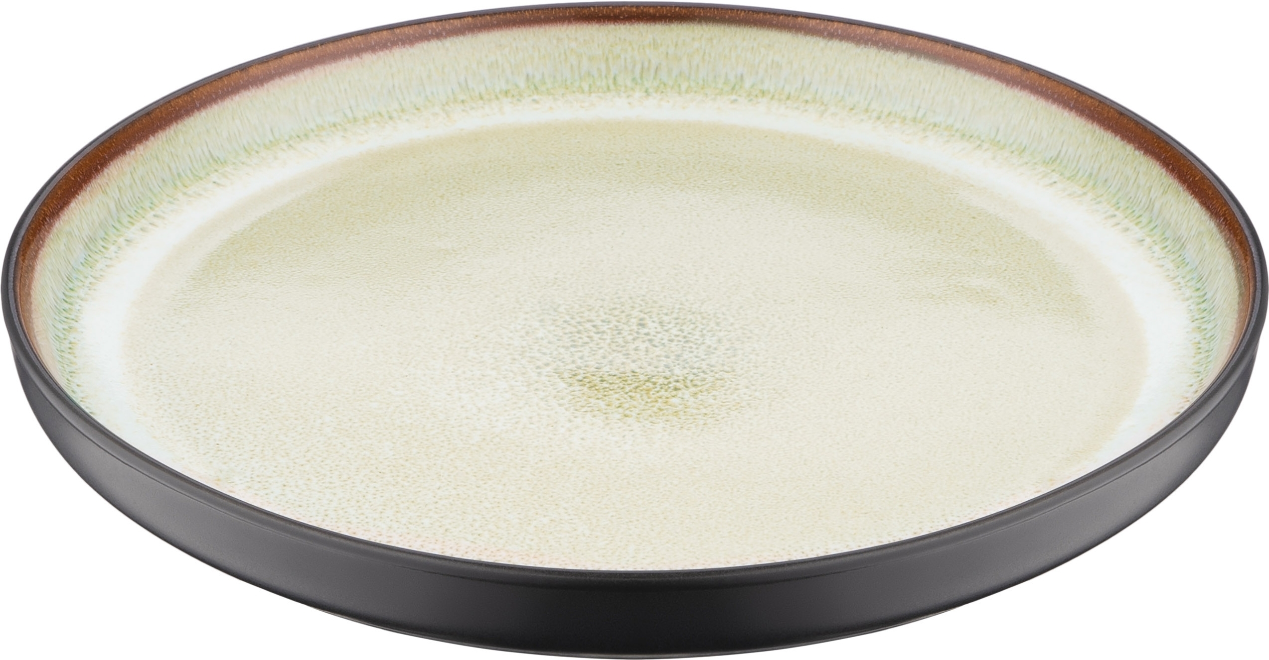 Набір десертних тарілок ARDESTO Bolzano, 20.3см, чорно-зелений, 6шт (AR2920BM-BOX)фото