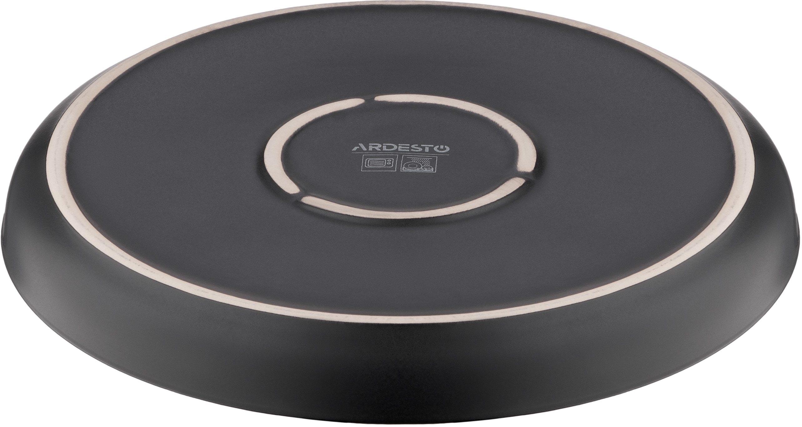 Набір десертних тарілок ARDESTO Bolzano, 20.3см, чорно-зелений, 6шт (AR2920BM-BOX)фото