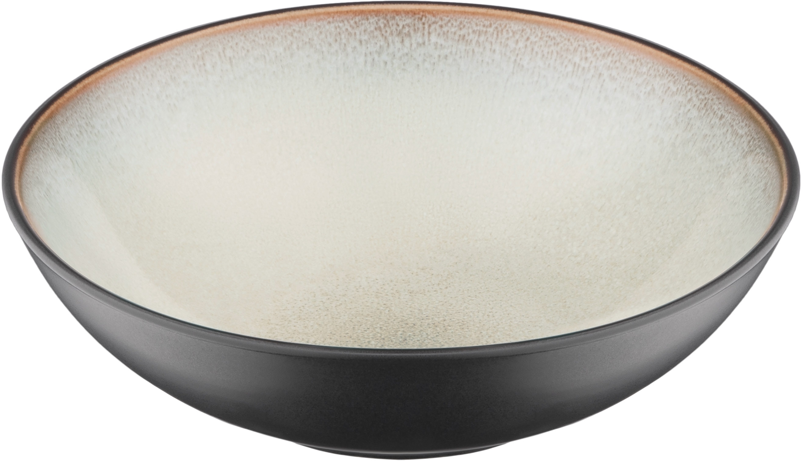 Набір супових тарілок ARDESTO Bolzano, 630мл, 18см, чорно-зелений, 6шт (AR2918BM-BOX)фото