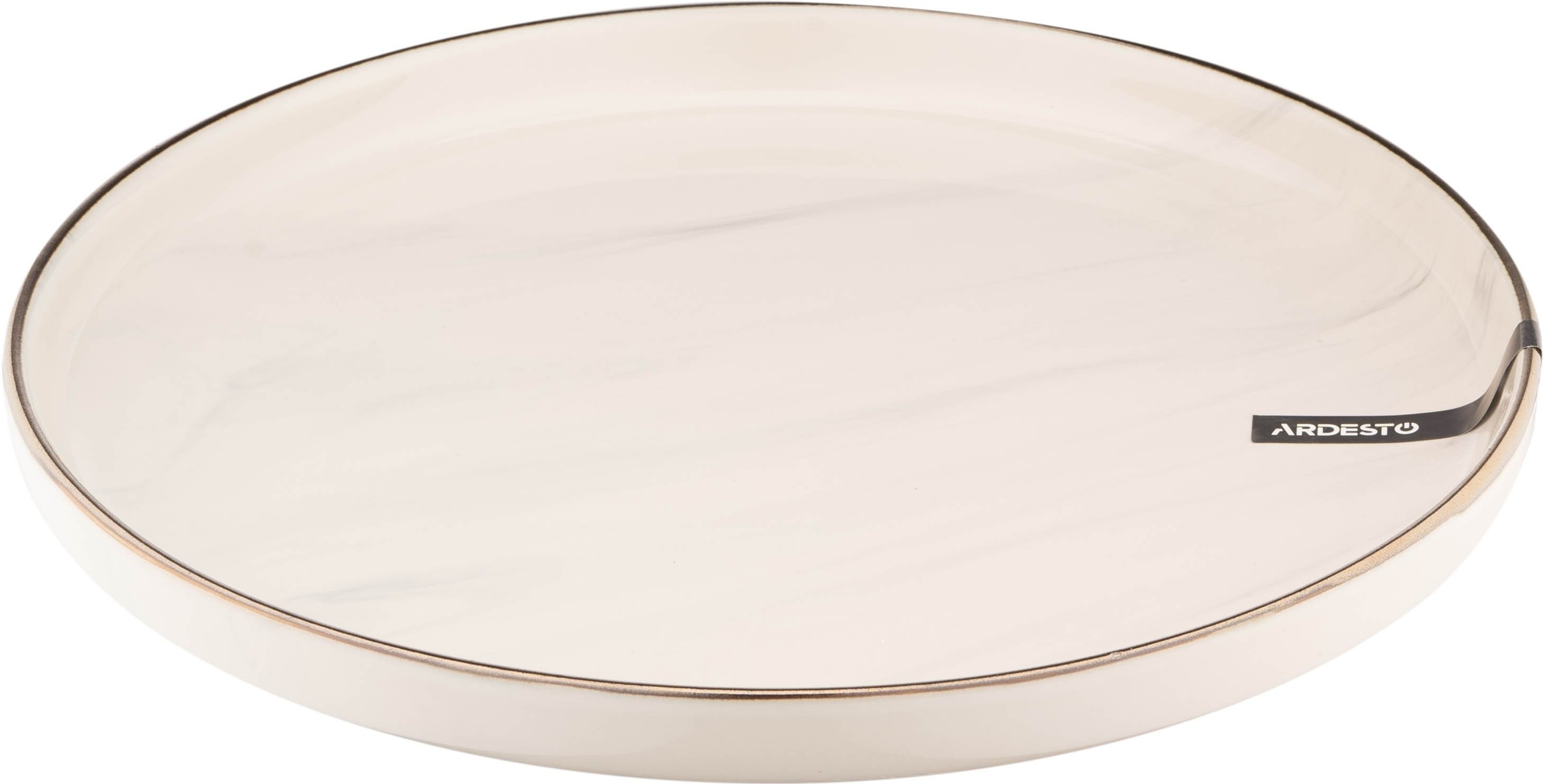 Набір обідніх тарілок ARDESTO Marmo, 27 см, бежевий, кераміка, 6шт (AR2927MRB-BOX)фото