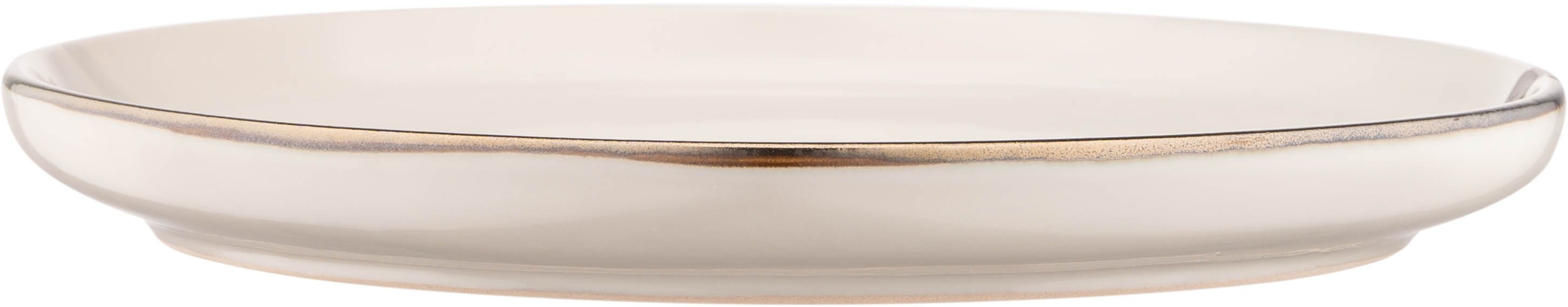 Набір десертних тарілок ARDESTO Marmo, 19 см, бежевий, кераміка, 6шт (AR2919MRB-BOX)фото