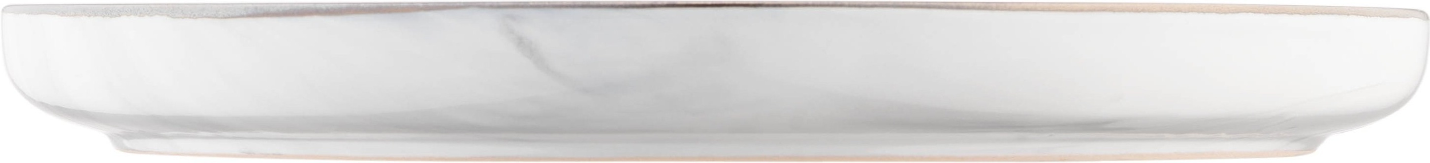 Набір обідніх тарілок ARDESTO Marmo, 27 см, білий, 6шт (AR2927MRW-BOX)фото