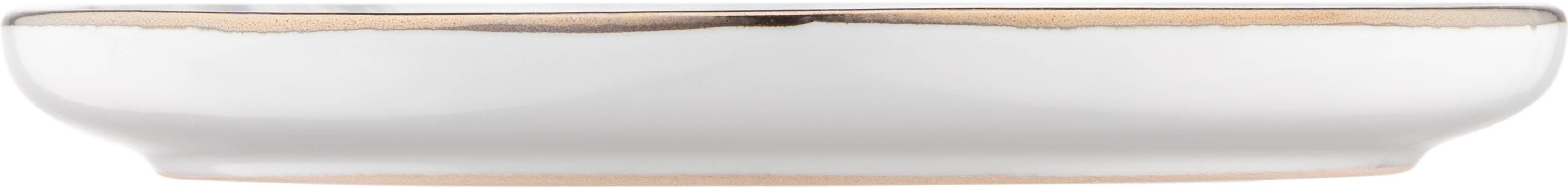 Набір десертних тарілок ARDESTO Marmo, 19 см, білий, 6шт (AR2919MRW-BOX)фото