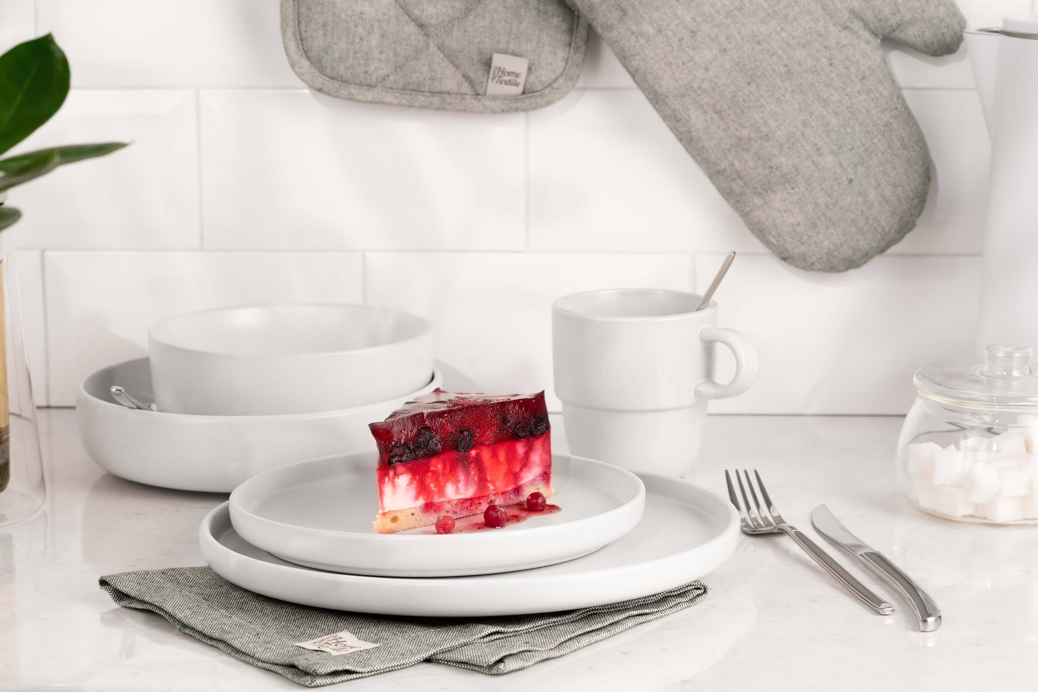 Набор тарелок Dessert ARDESTO Trento, 20,5 см, белый, керамика, 6шт (AR2920TW-BOX) фото 