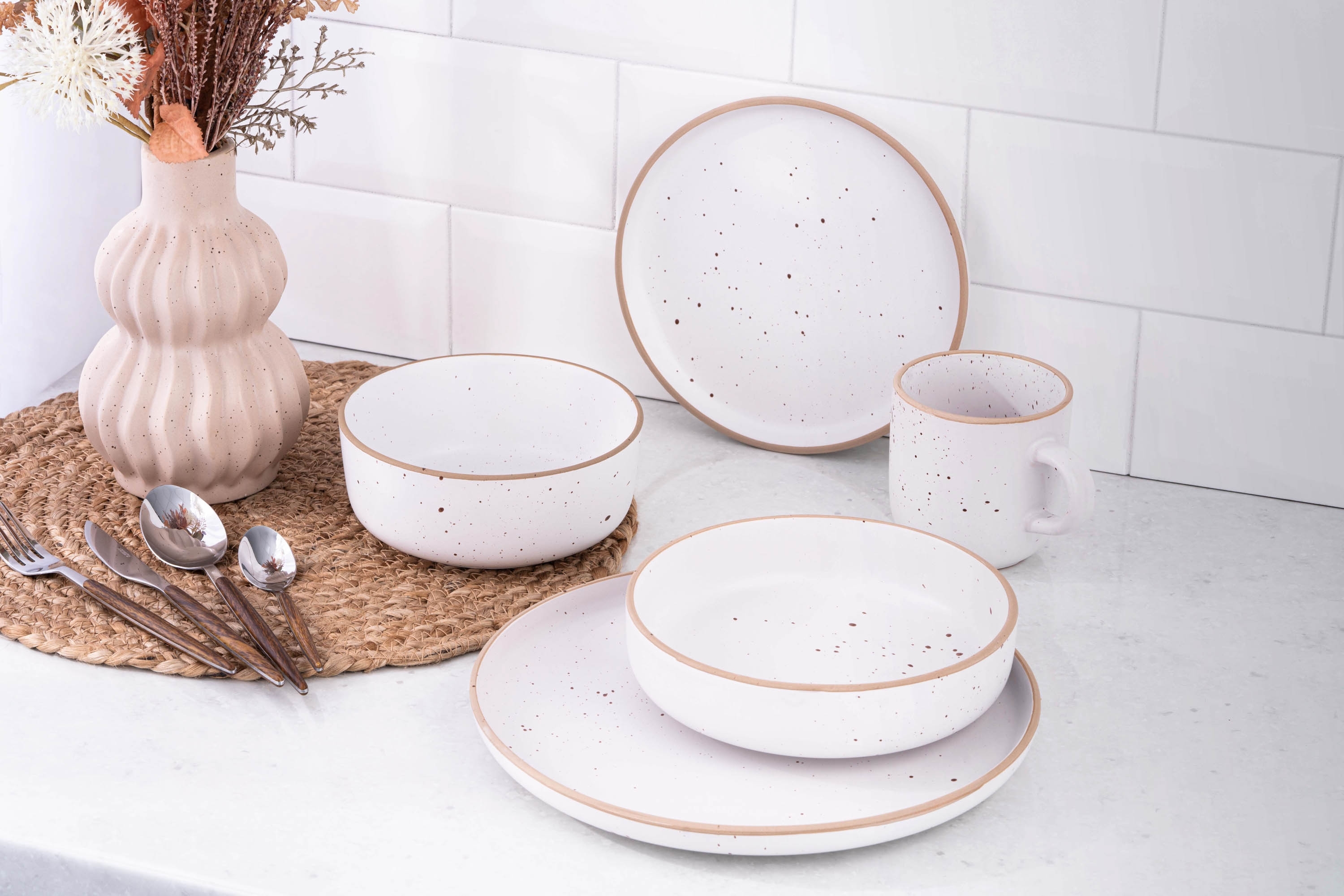 Набір десертних тарілок ARDESTO Midori, 21см, білий, 6шт (AR0121MW-BOX)фото