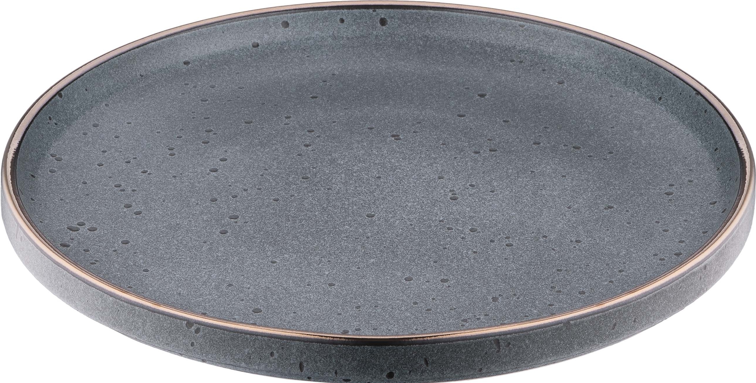 Набір обідніх тарілок ARDESTO Fasano, 26см, сірий темний, 6шт (AR0326FDG-BOX)фото