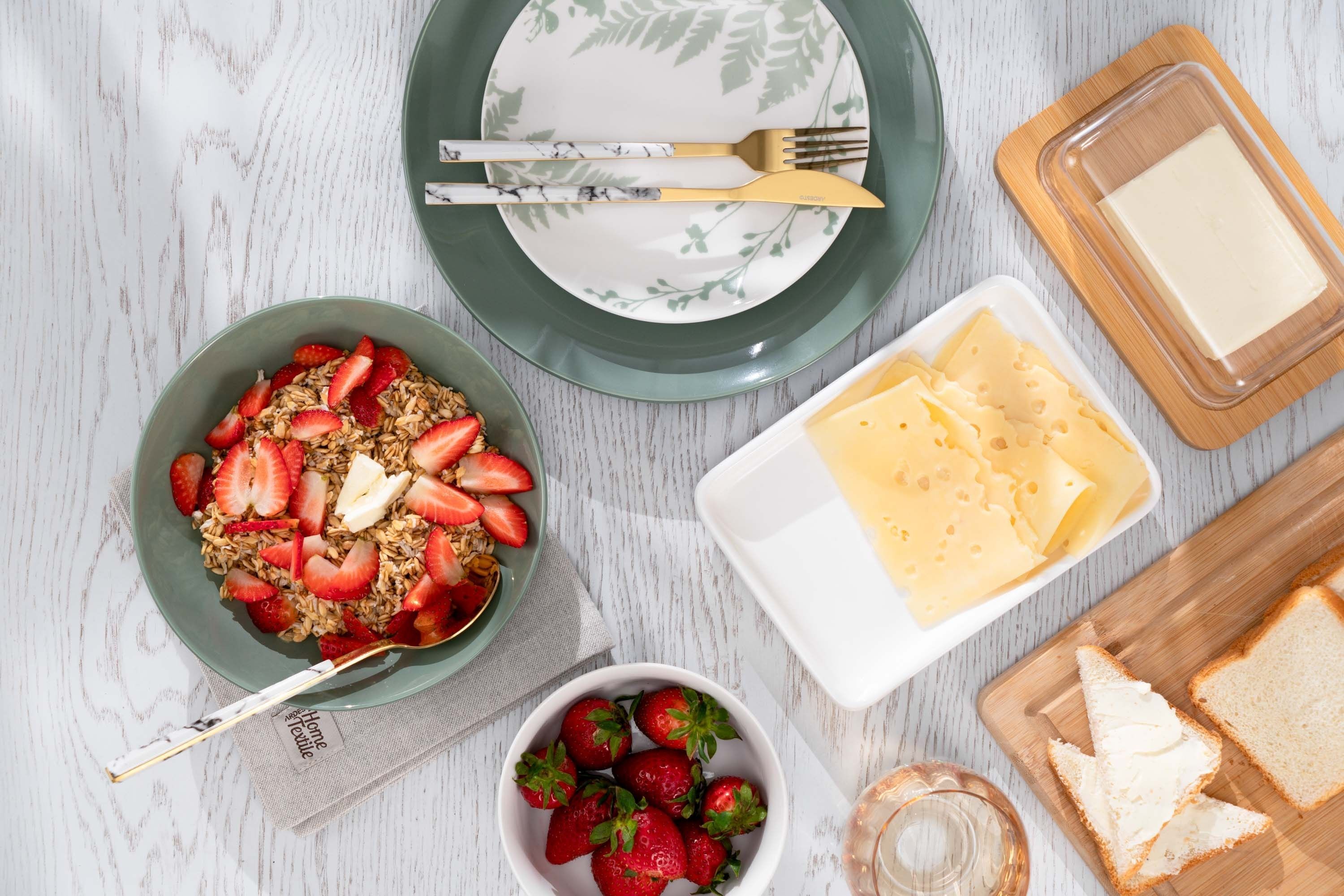 Набір обідніх тарілок ARDESTO Capri, 26.8см, зелений, 6шт (AR0527CG-BOX)фото