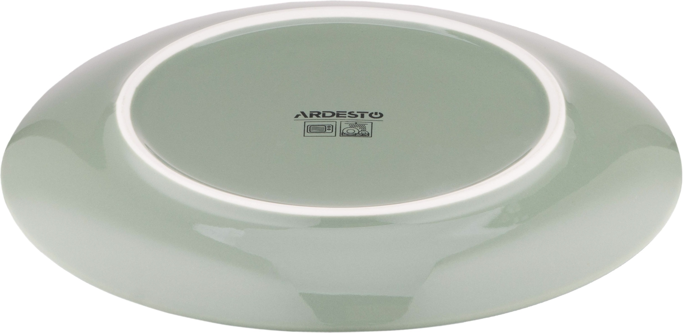 Набір десертних тарілок ARDESTO Capri, 19.2см, зелений, 6шт (AR0519CG-BOX)фото