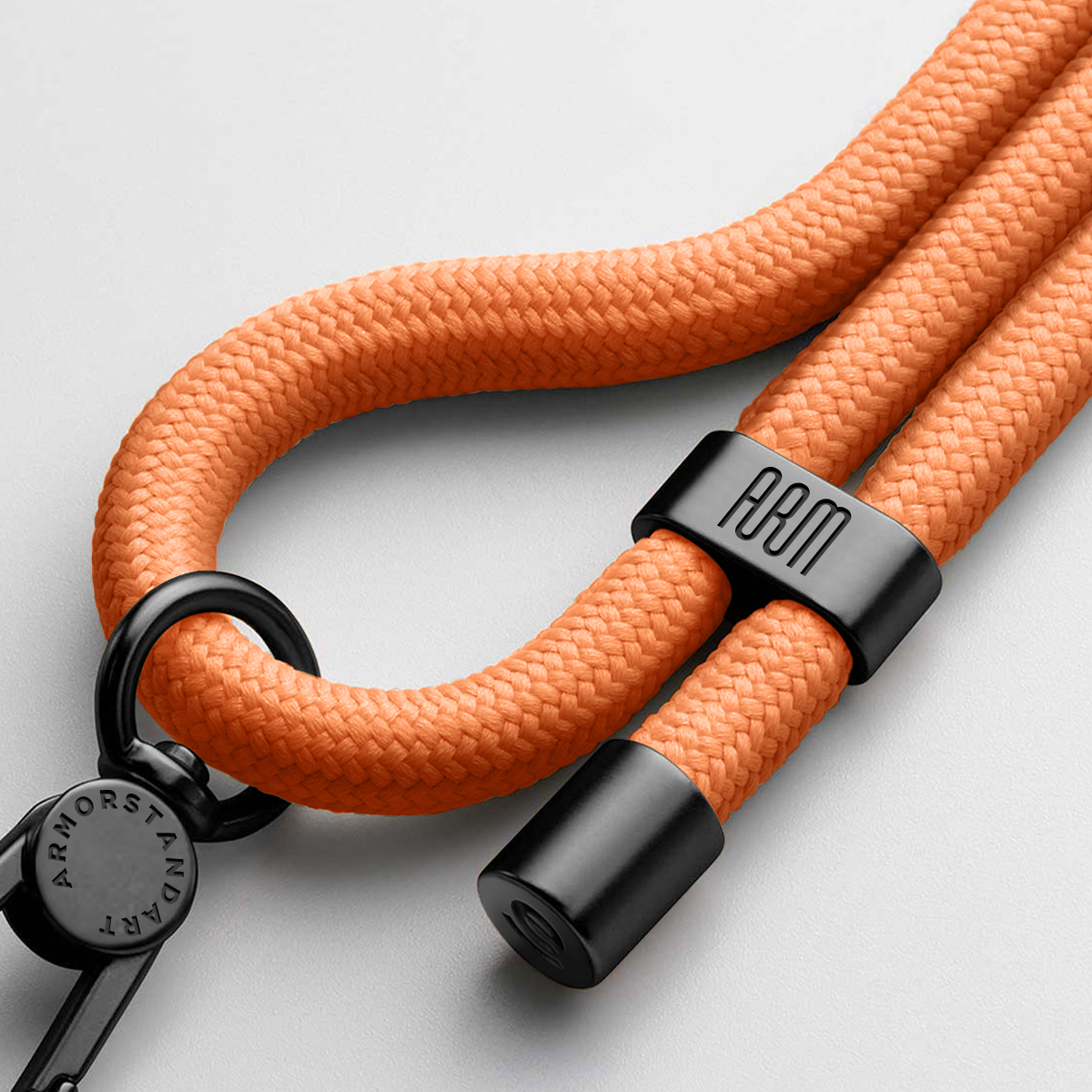 Ремешок для смартфона ArmorStandart Rope Black Tangerine with Dark holder (ARM76094) фото 