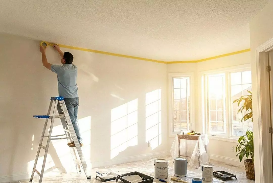 Стрічка малярна Neo Tools, 25мх38мм, жовтийфото