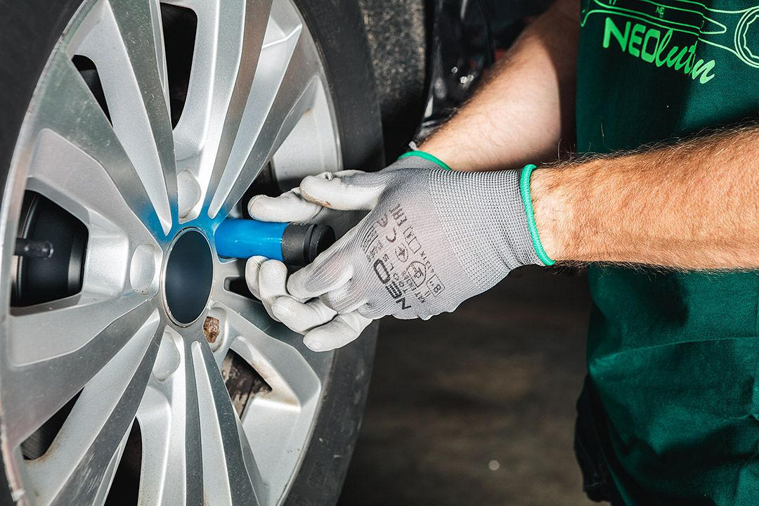 Рукавички робочі Neo Tools поліестер з поліуретановим покриттям, р.8, сірий 12штфото