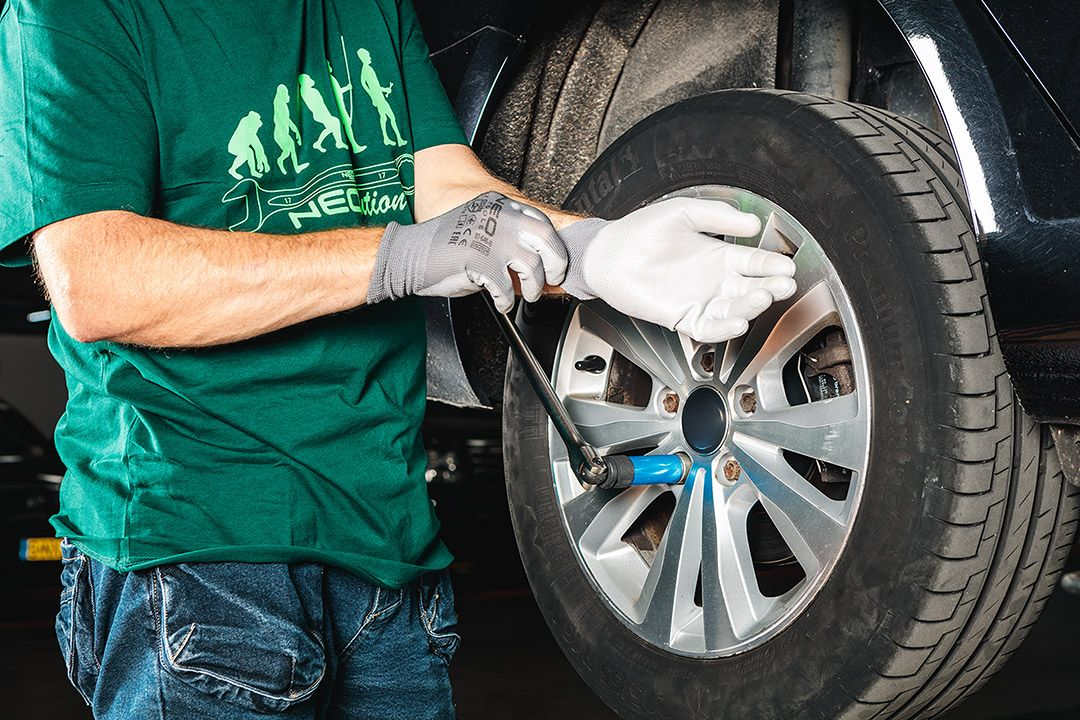 Рукавички робочі Neo Tools поліестер з поліуретановим покриттям, р.8, сірий 12штфото