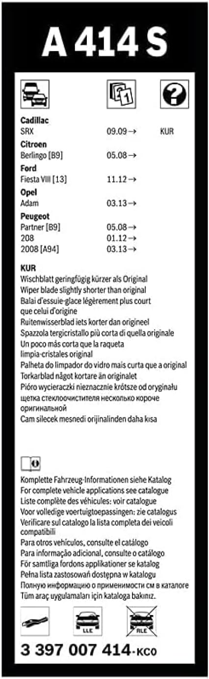 Комплект щеток стеклоочистителя Bosch Aerotwin бескаркасный 650/400мм(3 397 007 414) фото 