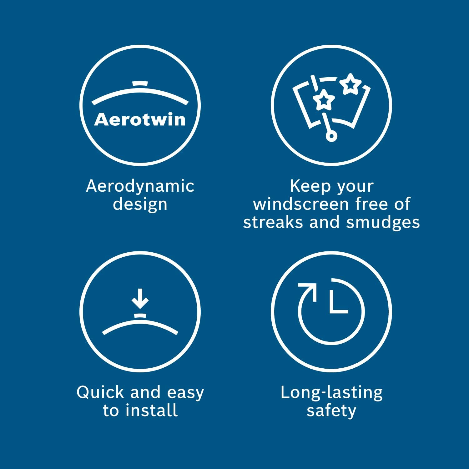 Комплект щеток стеклоочистителя Bosch Aerotwin бескаркасный 650/475мм(3 397 014 116) фото 