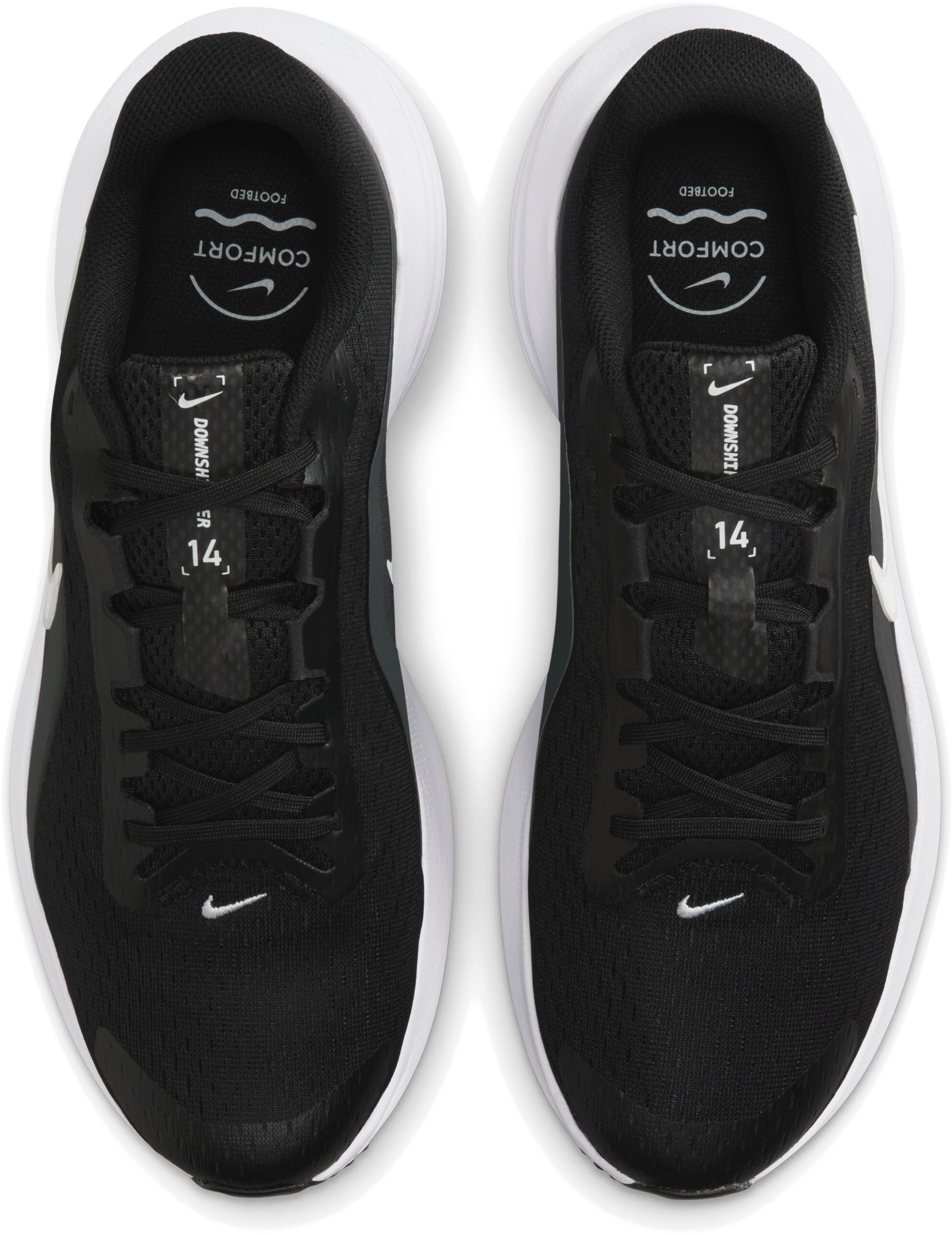 Кросівки чоловічі NIKE Downshifter 14 IB1895-002 44 (10 US) чорні/біліфото