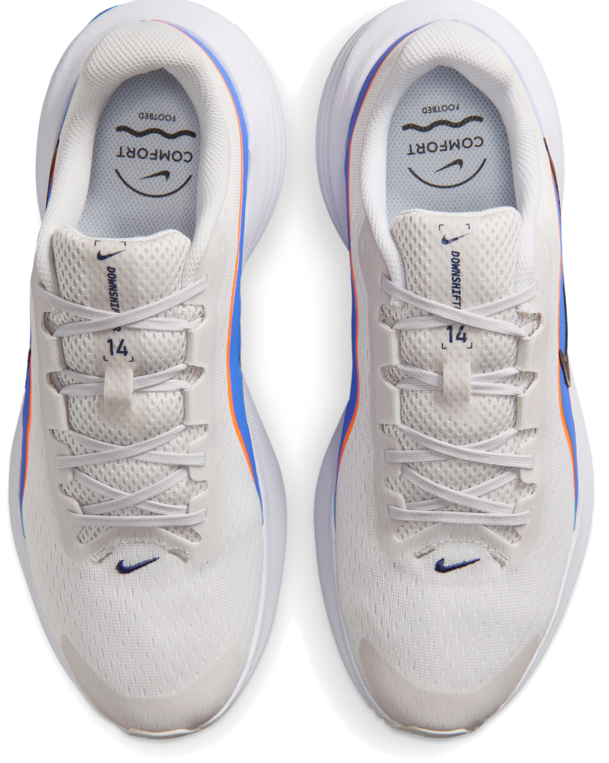 Кросівки чоловічі NIKE Downshifter 14 IB1895-004 45 (11 US) білі/синіфото