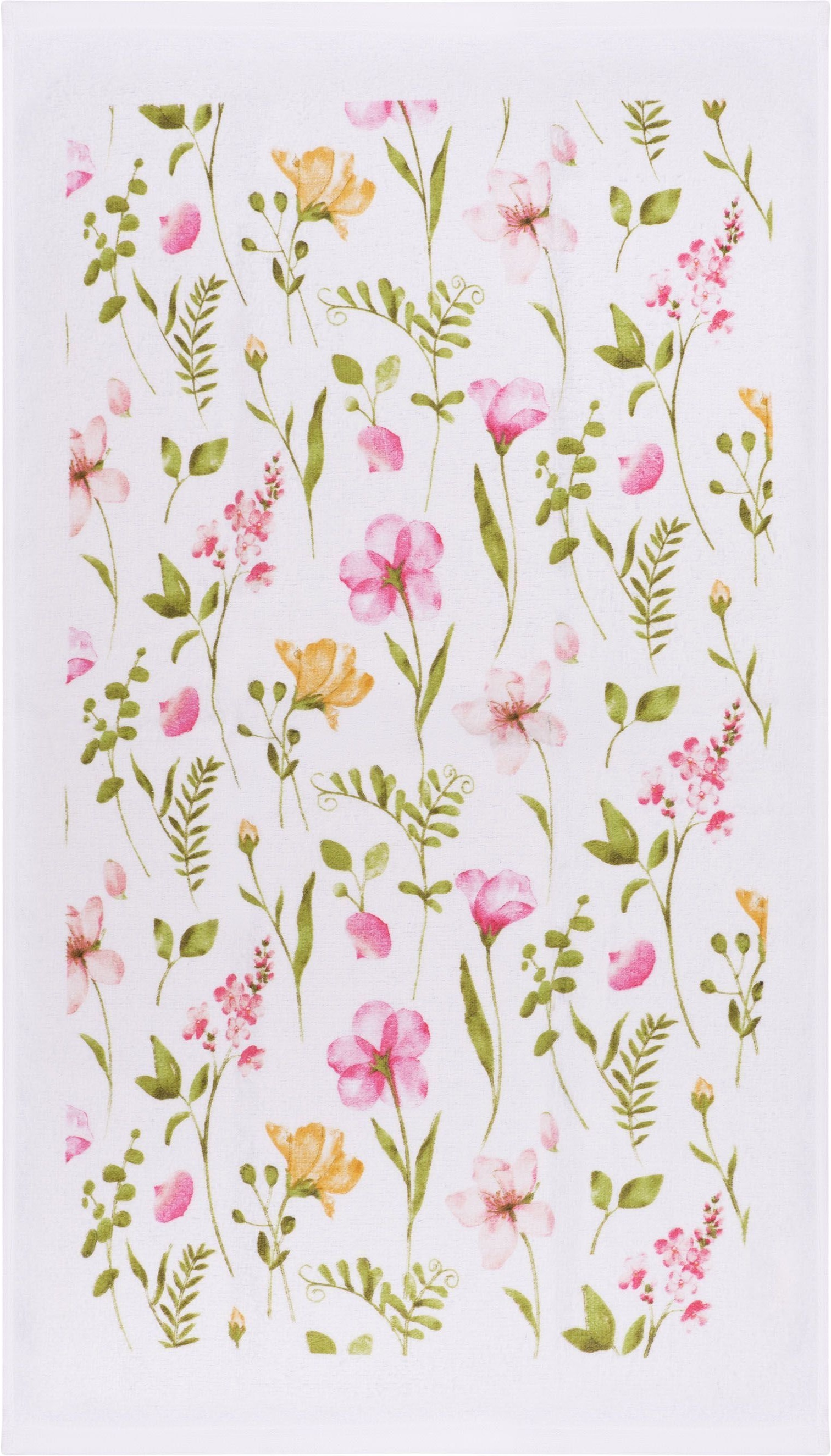 Набор полотенечек для кухни ARDESTO Spring flowers 38х63см, 2шт, белый (ART3863FL) фото 