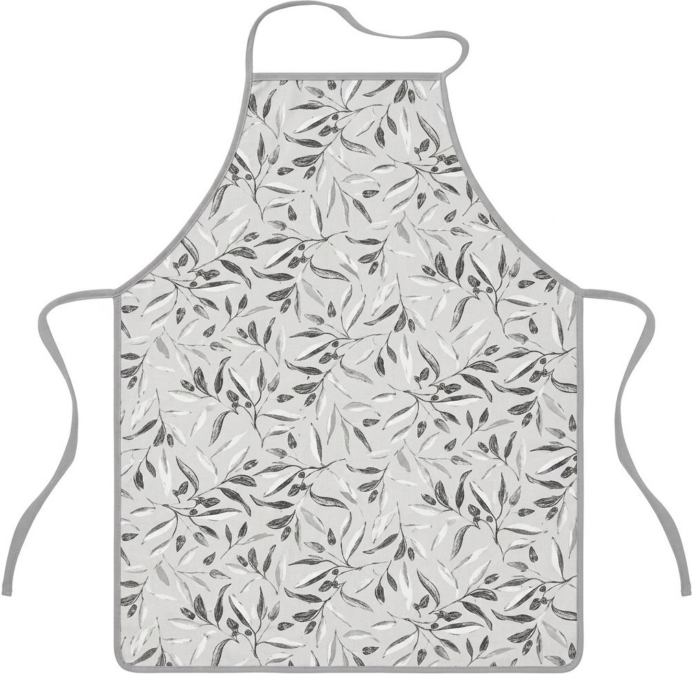 Фартук ARDESTO Grey leaves 60х80см, серый (ART12GL) фото 