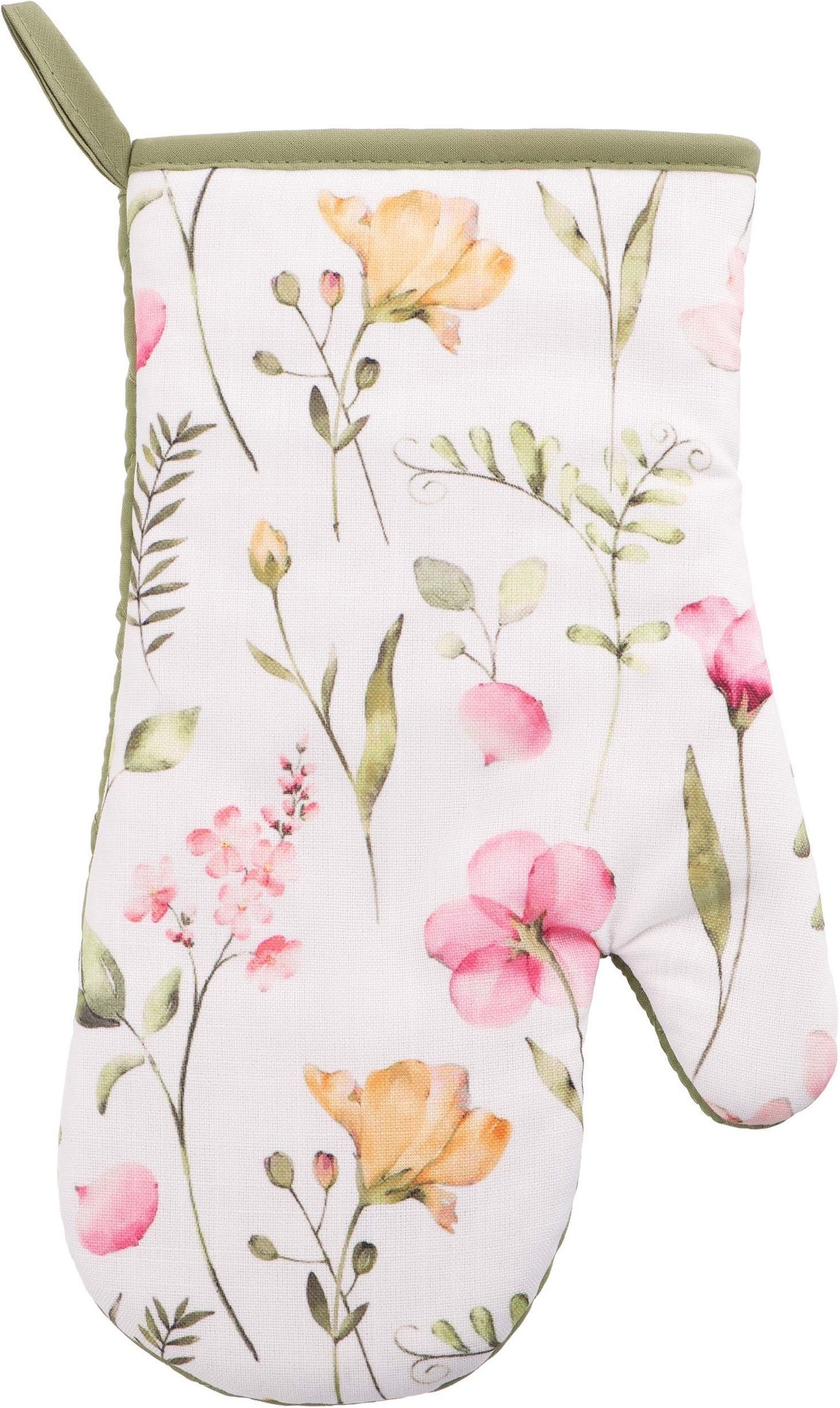 Набір прихваток ARDESTO Spring flowers 18х20см, 18х30см, білий (ART14FL)фото5