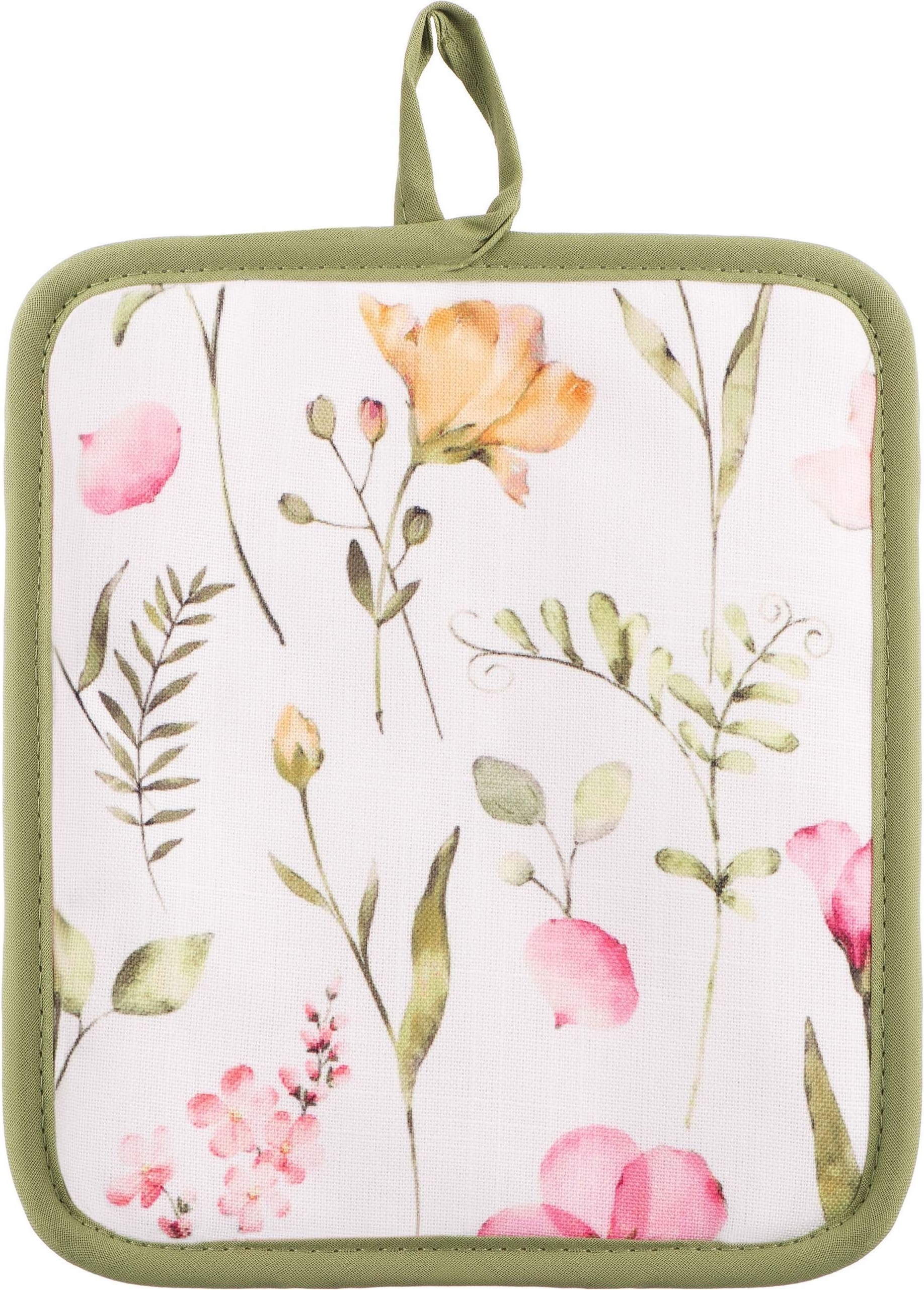 Набір прихваток ARDESTO Spring flowers 18х20см, 18х30см, білий (ART14FL)фото2