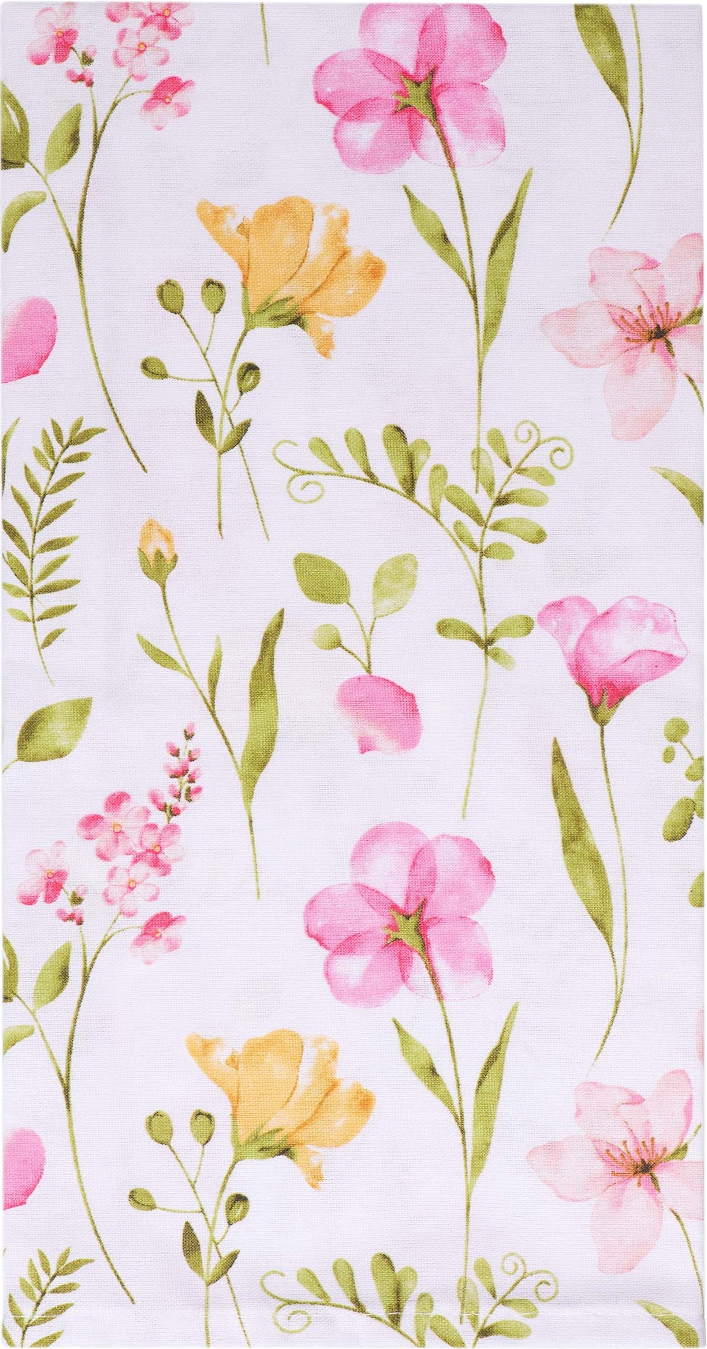 Полотенце для кухни ARDESTO Spring flowers 50x68см, белый (ART16FL) фото