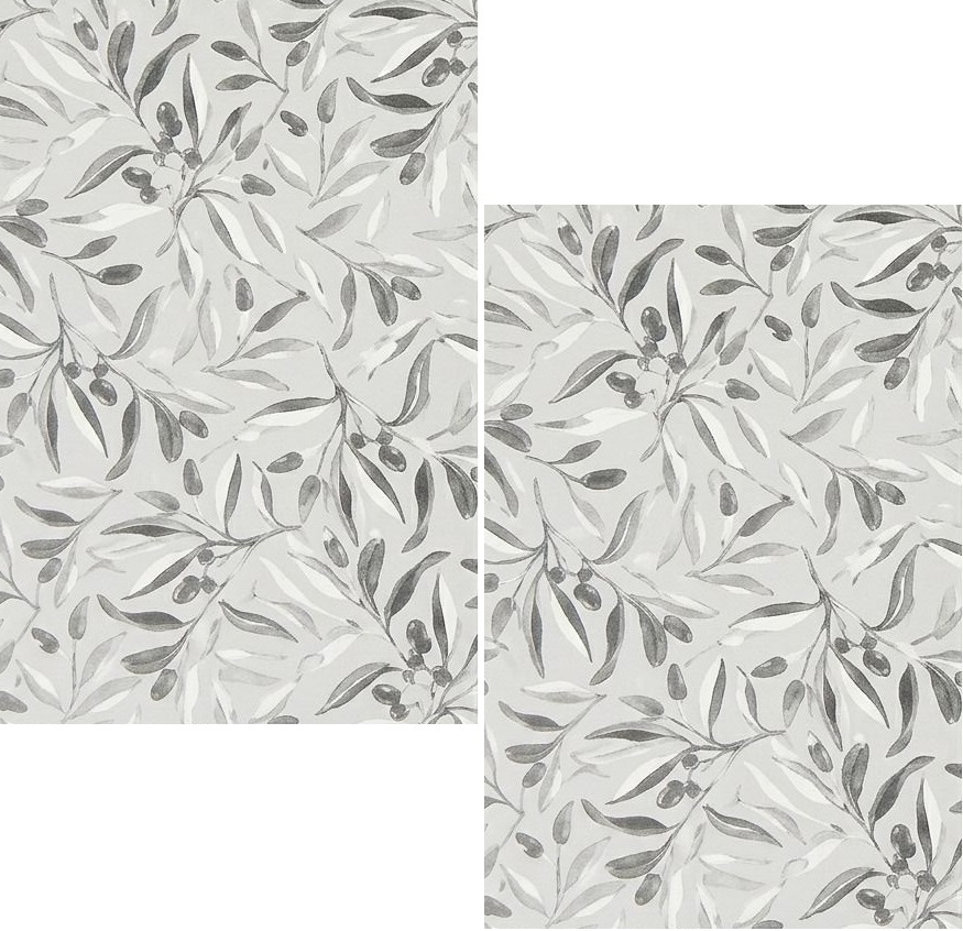 Набір рушничків для кухні ARDESTO Grey leaves 38х63см, 2шт, cірий (ART3863GL)фото