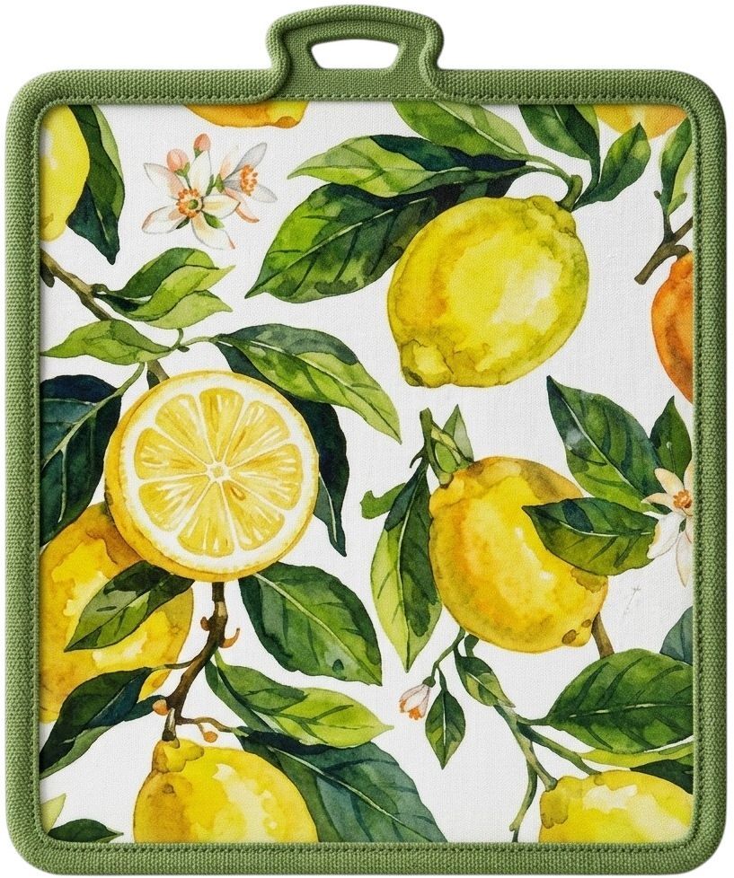 Прихватка ARDESTO Sicilian lemons 18х20см, зеленый (ART04LM) фото 