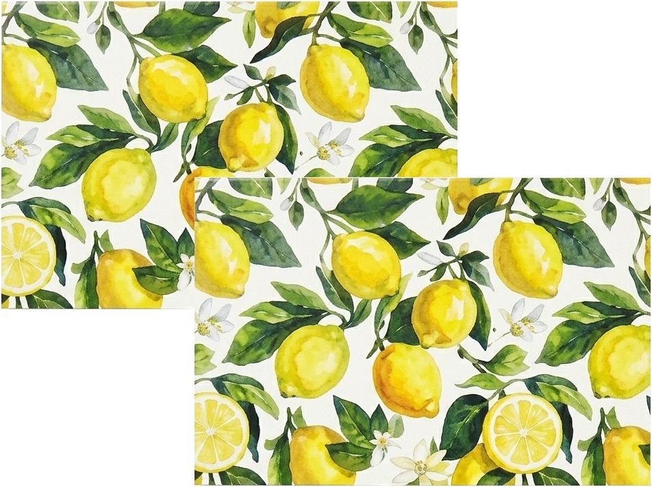 Набор салфеток сервировочных ARDESTO Sicilian lemons 30х45см, зеленый (ART15LM) фото 2