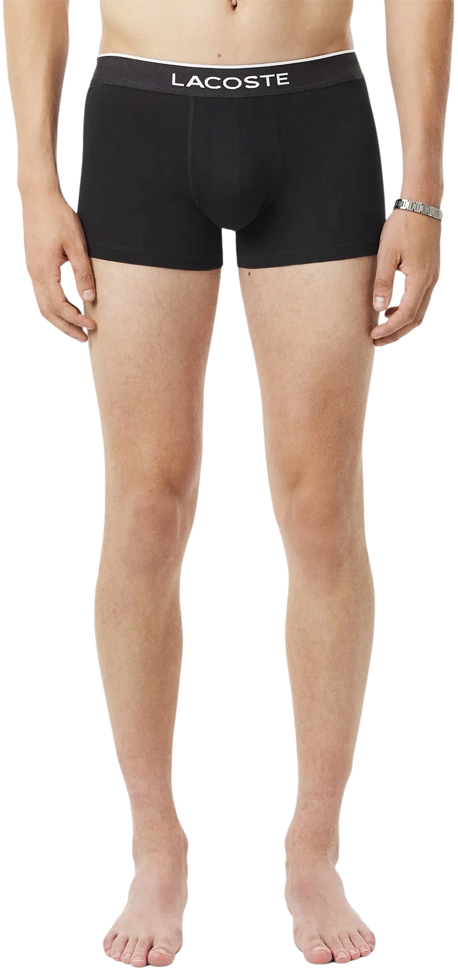 Набор трусов-боксеров Lacoste 5H1299 S 3 шт. черные фото 