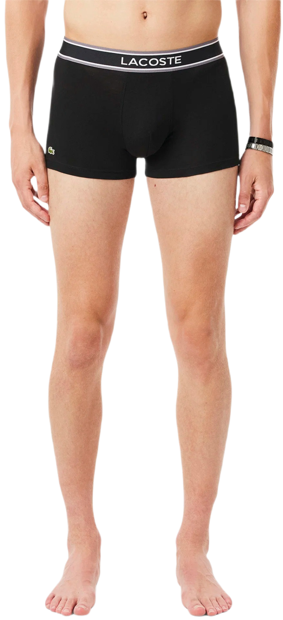 Набір трусів-боксерів чоловічих Lacoste 5H4970 S 3 шт. чорніфото