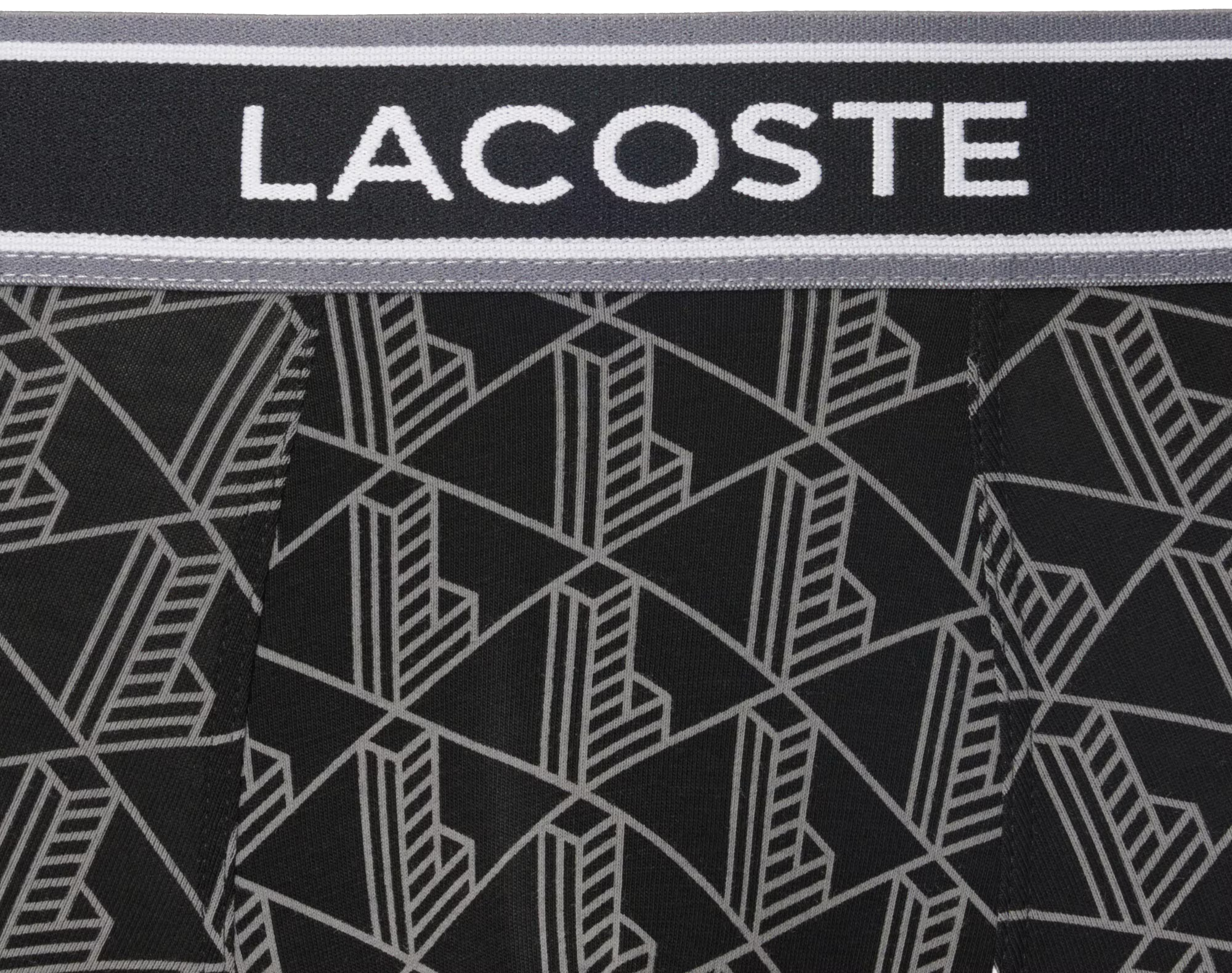 Набір трусів-боксерів чоловічих Lacoste 5H4970 L 3 шт. чорніфото