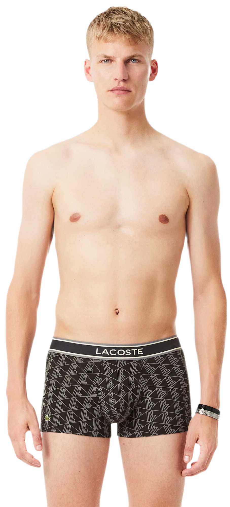 Набір трусів-боксерів чоловічих Lacoste 5H4970 XL 3 шт. чорніфото