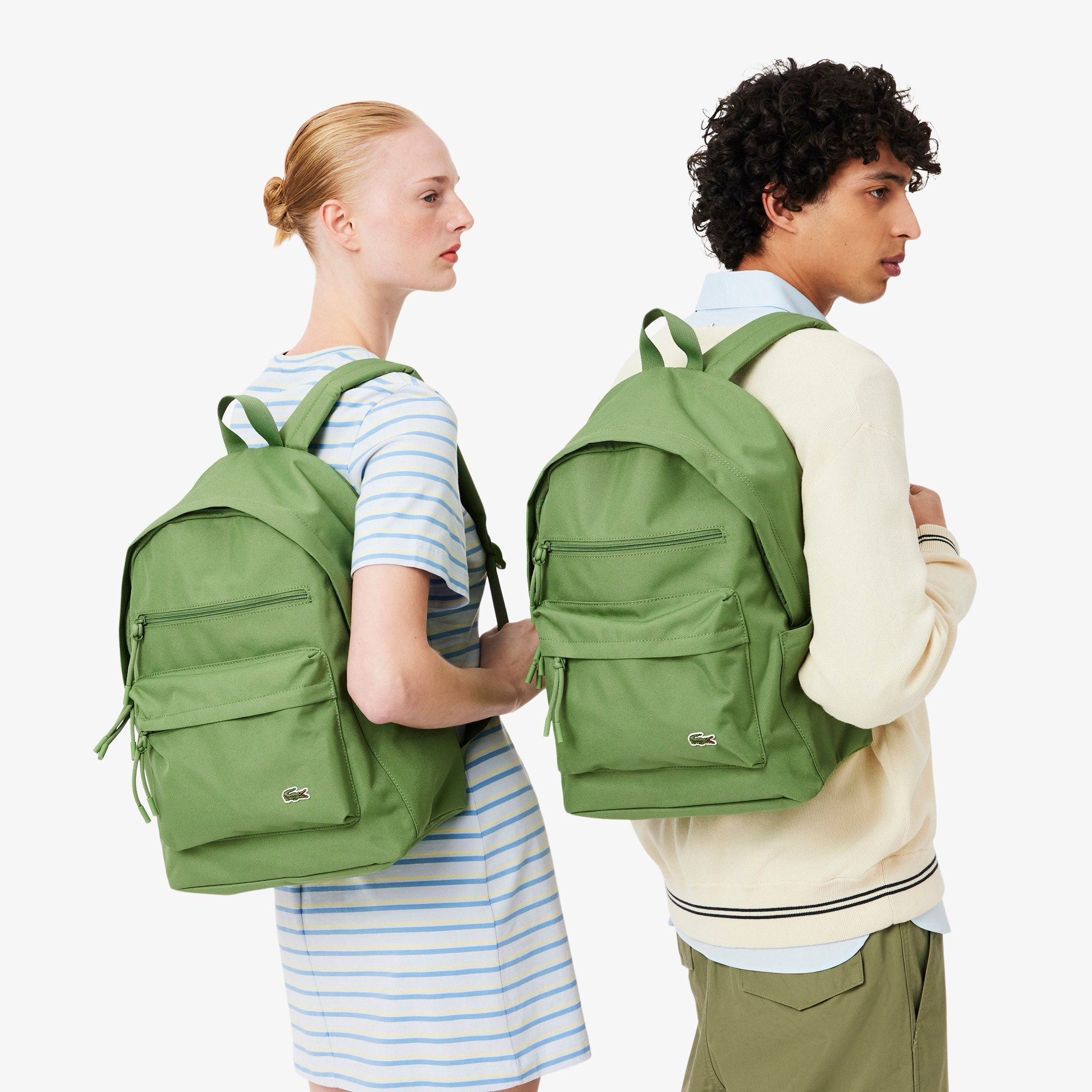 Рюкзак унісекс Lacoste NU5180NET24 зеленийфото