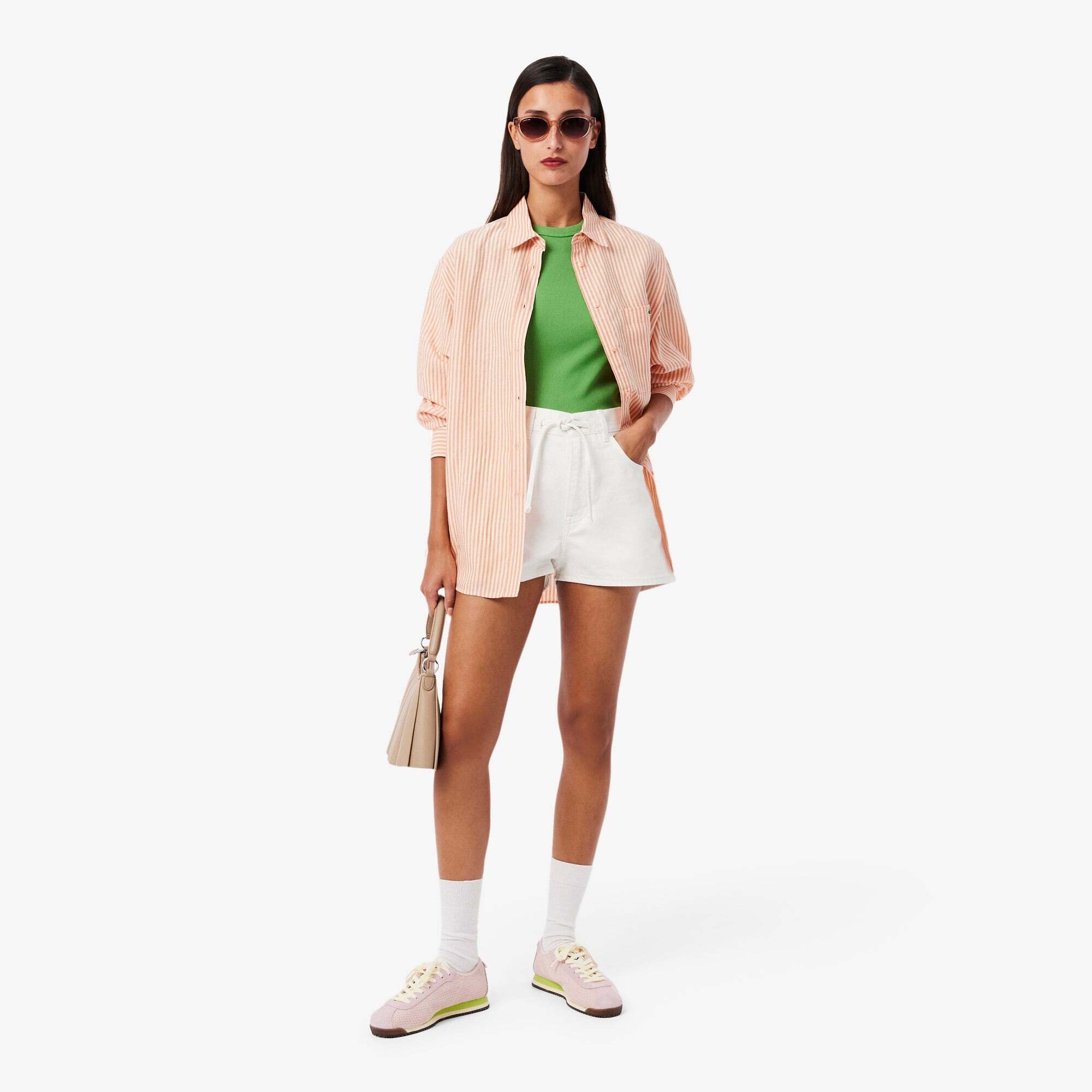 Кроссовки женские Lacoste Club-Low 751SFA0051-AOT 37,5 (4,5 UK) розовые фото 