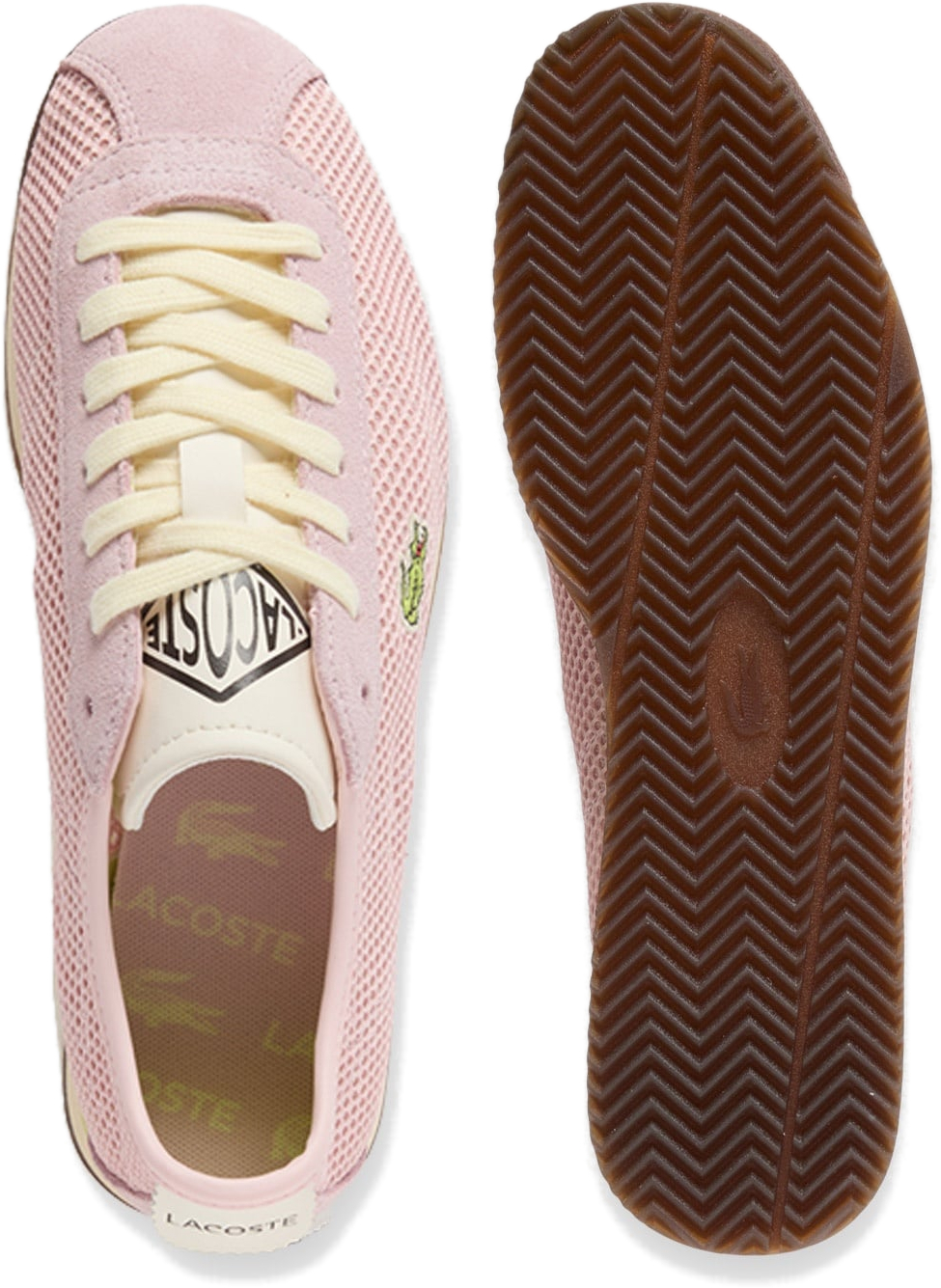 Кроссовки женские Lacoste Club-Low 751SFA0051-AOT 39 (5,5 UK) розовые фото 