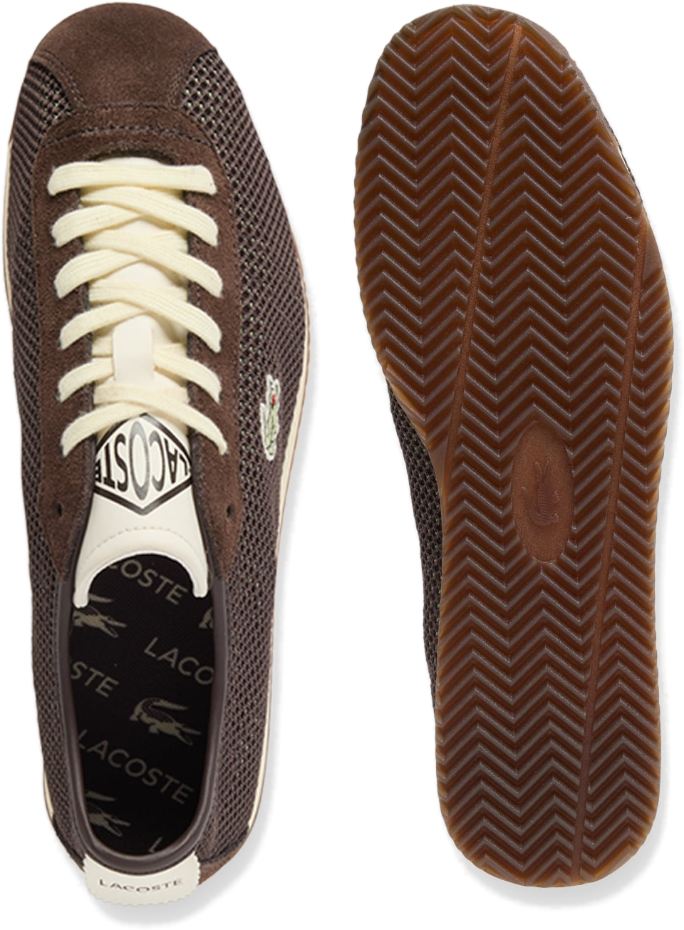 Кроссовки женские Lacoste Club-Low 751SFA0051-AQ5 39,5 (6 UK) коричневые фото 