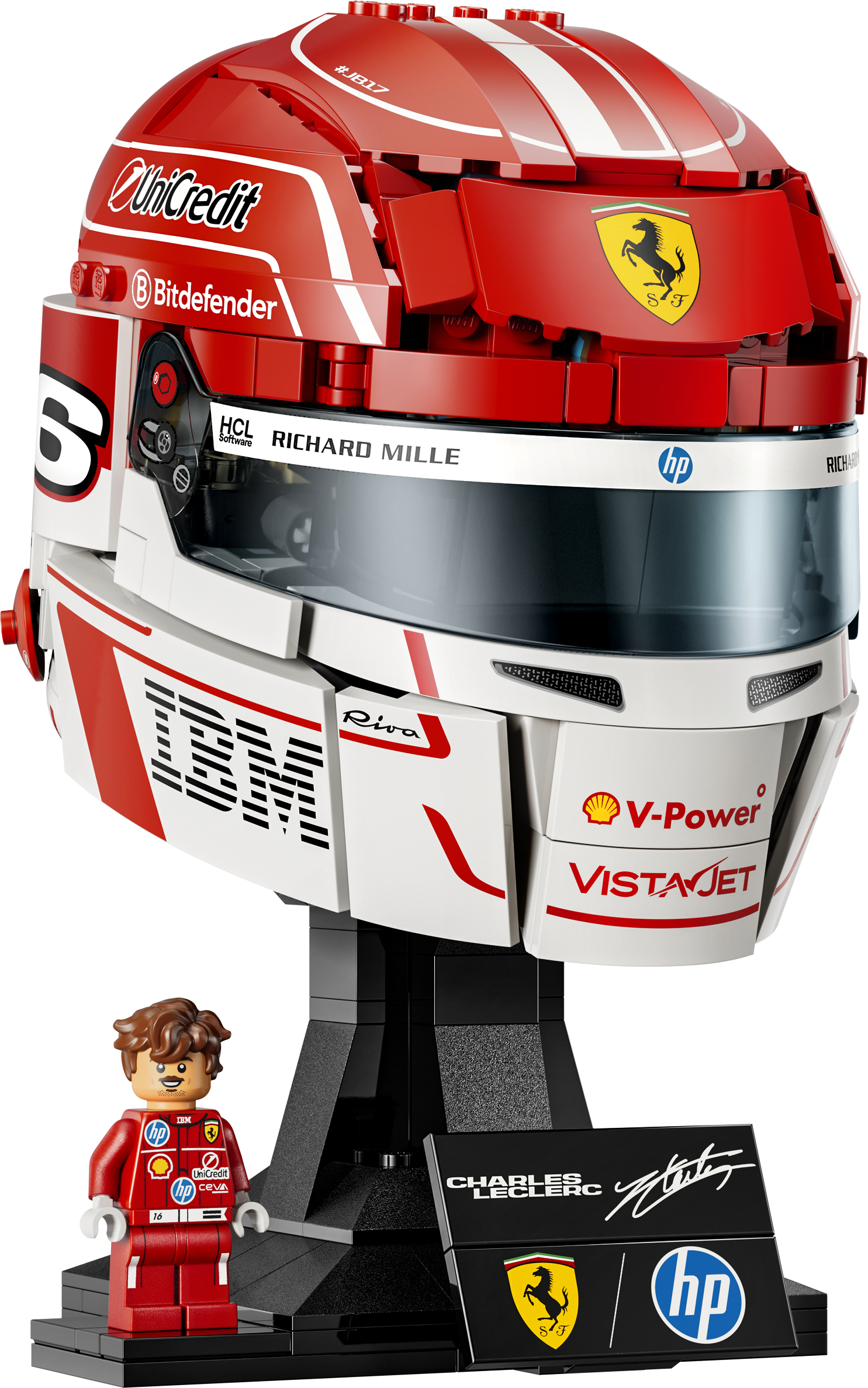 LEGO 43014 Editions Formula 1 Шолом Шарля Леклера з команди Scuderia Ferrari HPфото2