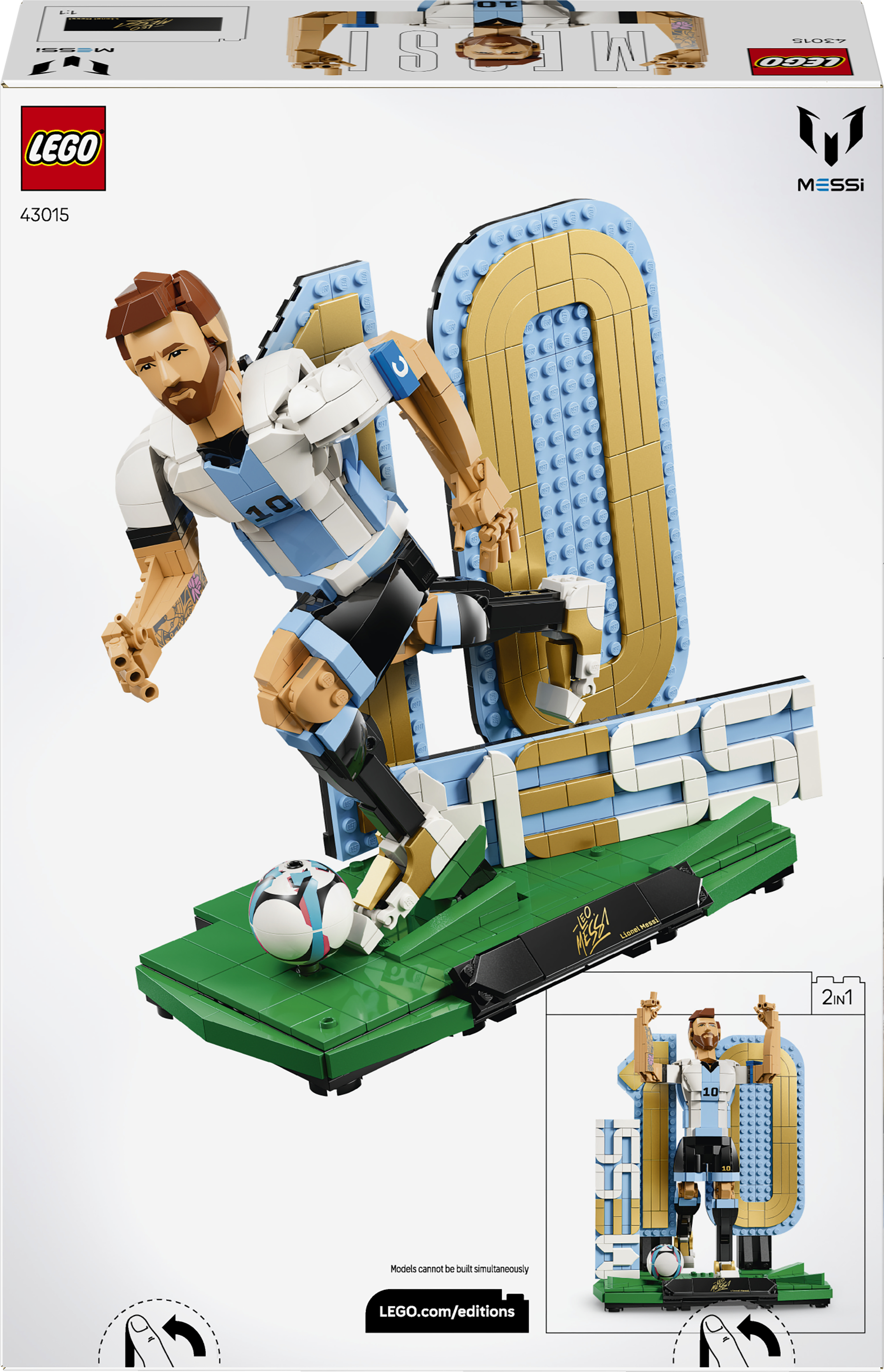 LEGO 43015 Editions Football Конструктор Лионель Месси - легенда футбола фото 
