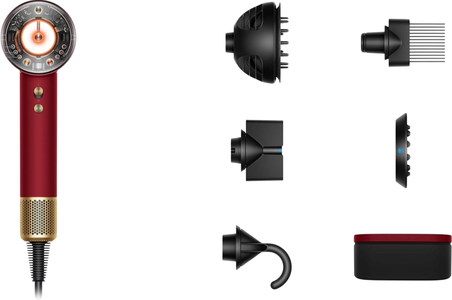 Фен Dyson HD16 Supersonic Red Velvet/Gold (493117-01)фото